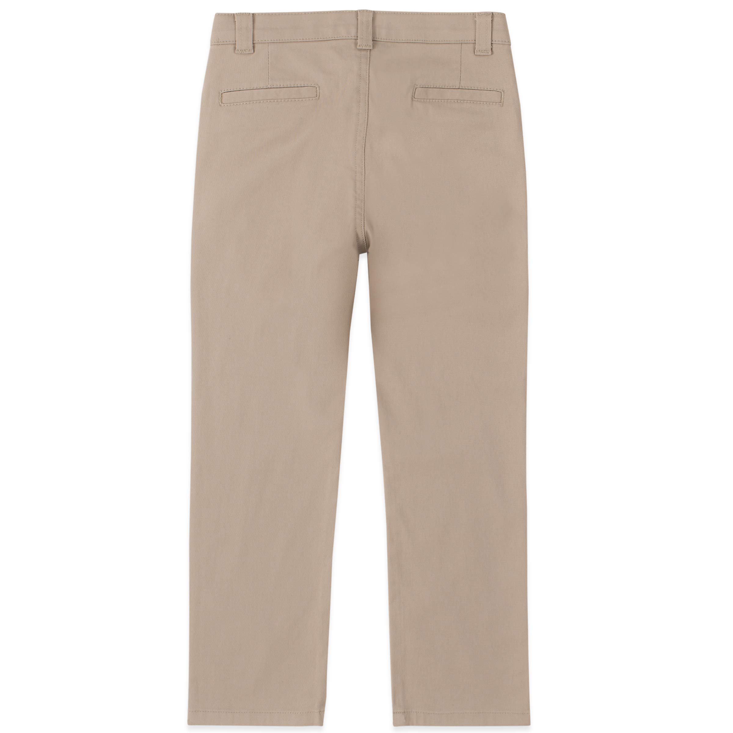 Chaps Boys' School Uniform Pleated Twill Pants - Classic Dress Pants for School, Church & Formal Occasions