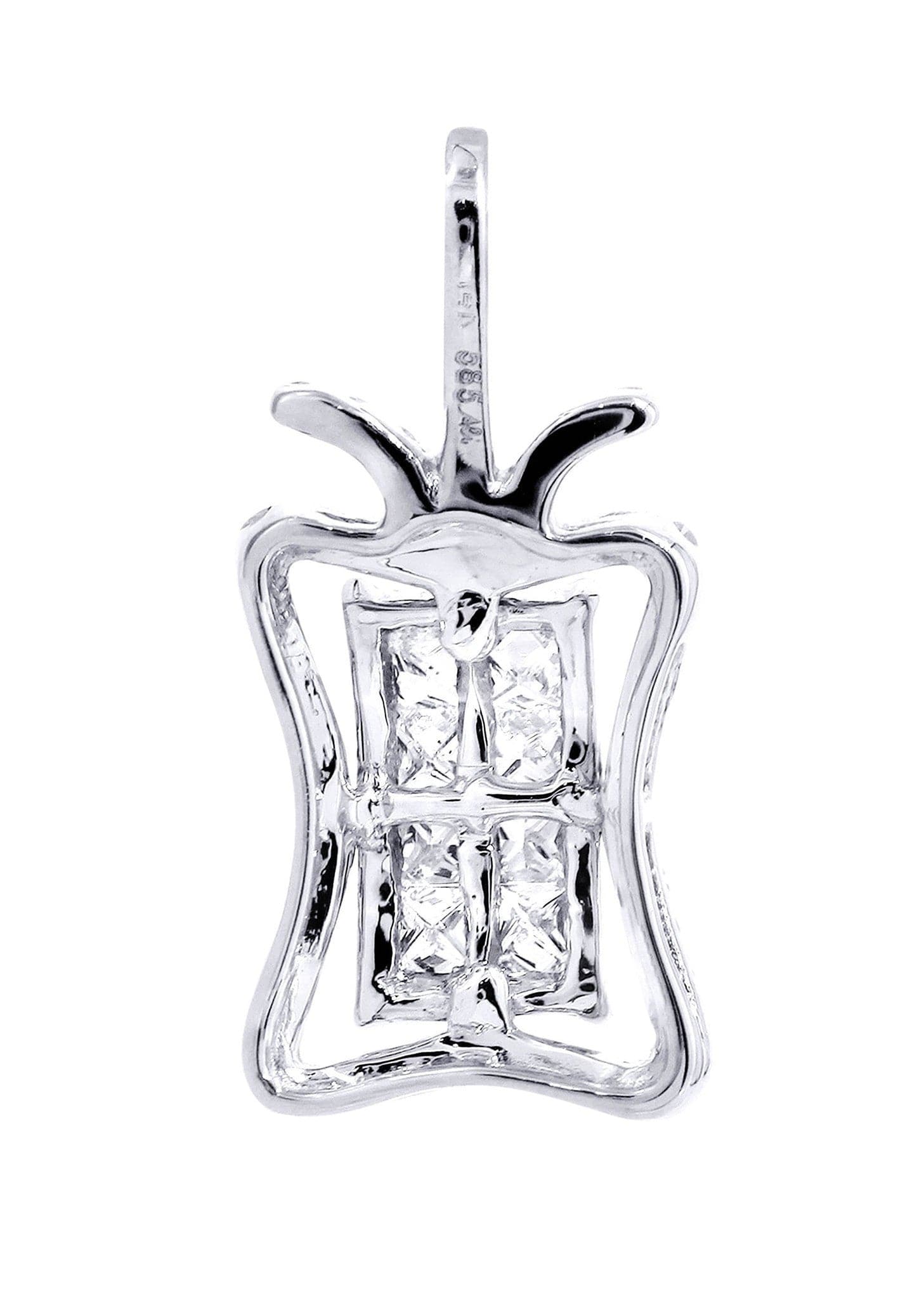 0.7 Carat Diamond Butterfly Pendant Necklace - 1.73 Grams 14K White Gold Jewelry for Women - Elegant Gift for Anniversary, Birthday & Valentine's Day