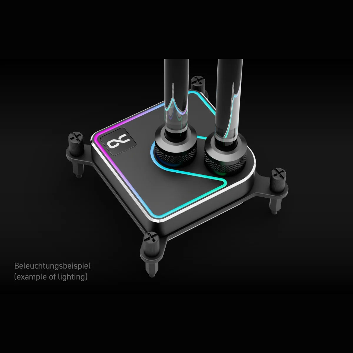 Alphacool Core 1 ARGB CPU Water Block - High Performance Liquid Cooling for Intel/AMD - Aurora Black - Perfect for Gaming PCs & Overclocking Rigs