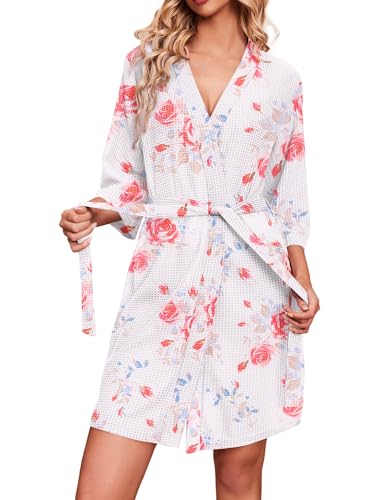 Floral White Red
