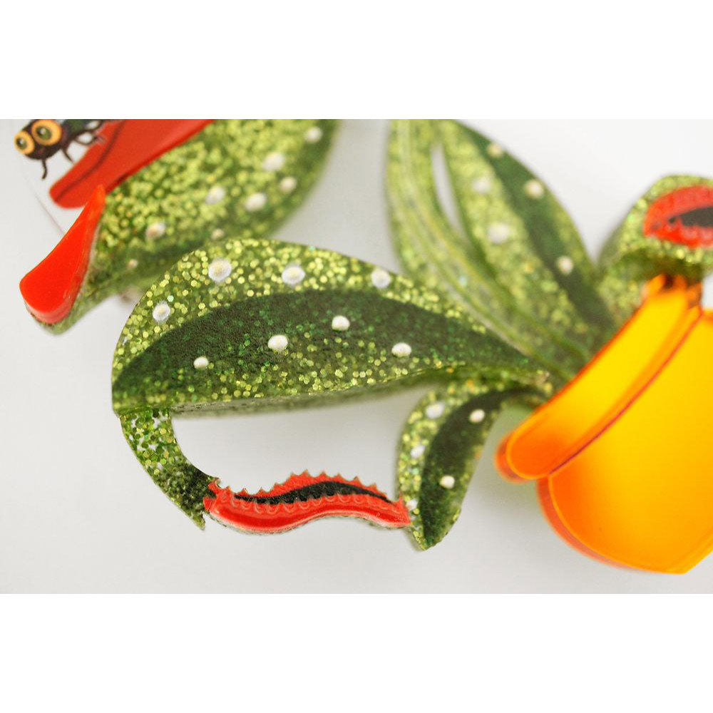 Laliblue Carnivorous Plant Brooch - Unique Venus Flytrap Pin for Women, Fashion Accessories for Nature Lovers | Perfect for Botanical Enthusiasts, Garden Parties & Nature-Themed Outfits
