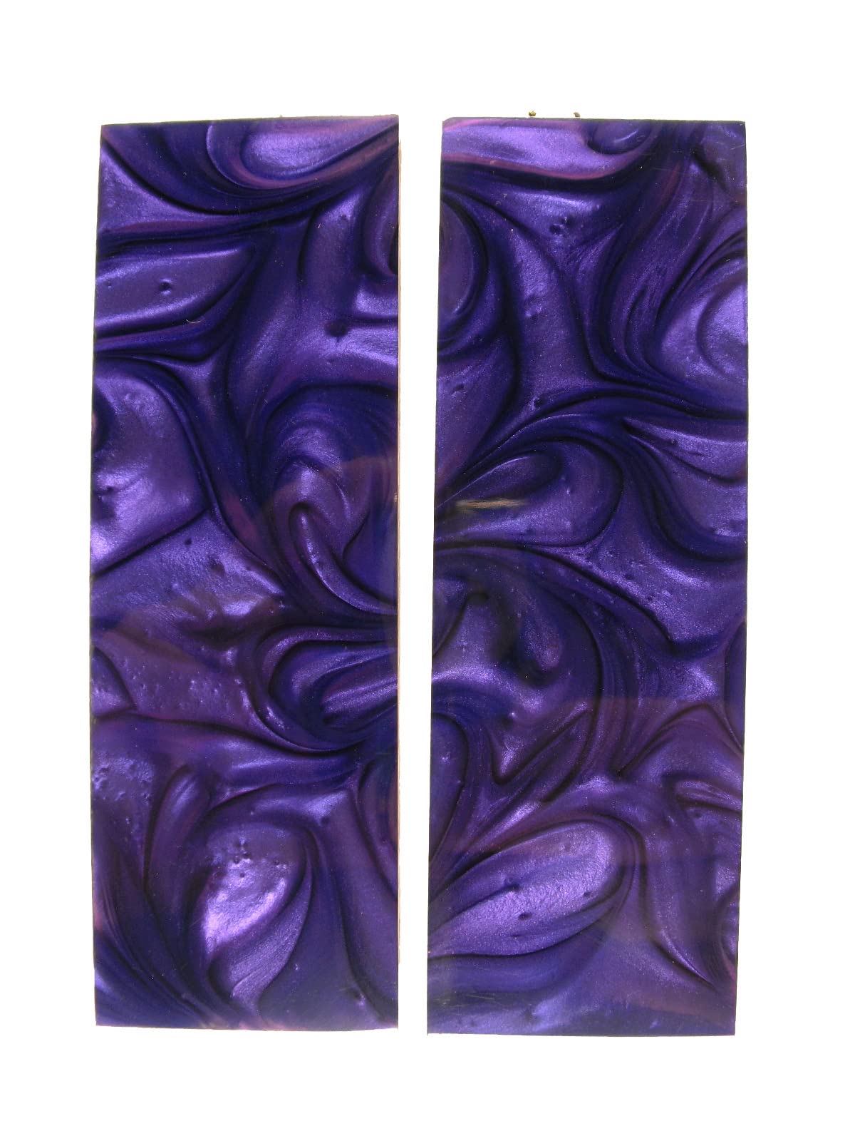 Purple & Clear Pearl Knife Handle Scales - Premium G10 Material for EDC, Hunting & Tactical Knives - Perfect for Customization & DIY Projects