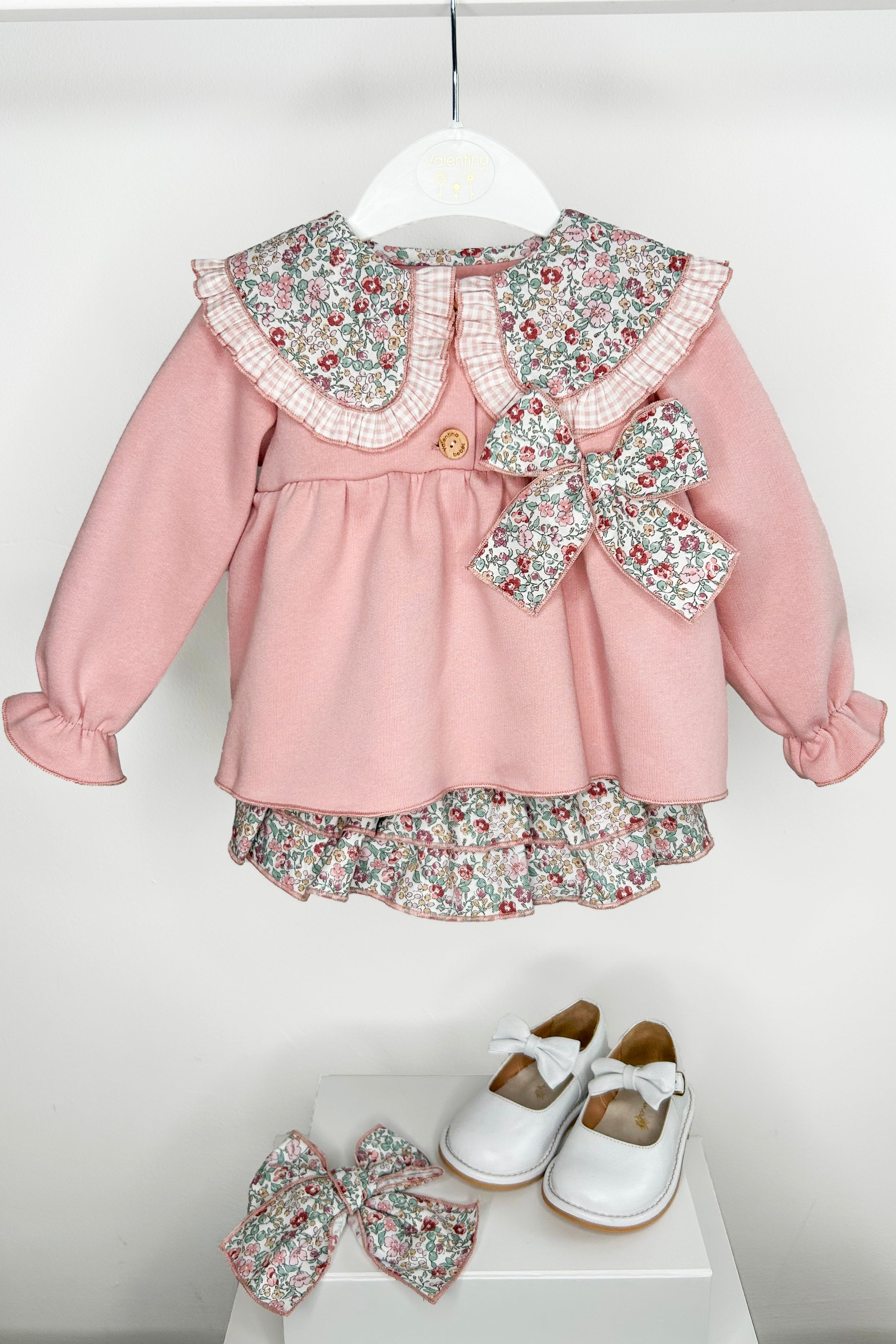 Stylish Shelby Dusky Pink Sweatshirt & Floral Skirt Set - Women's Casual Outfit for Fall Fashion, Date Night & Streetwear