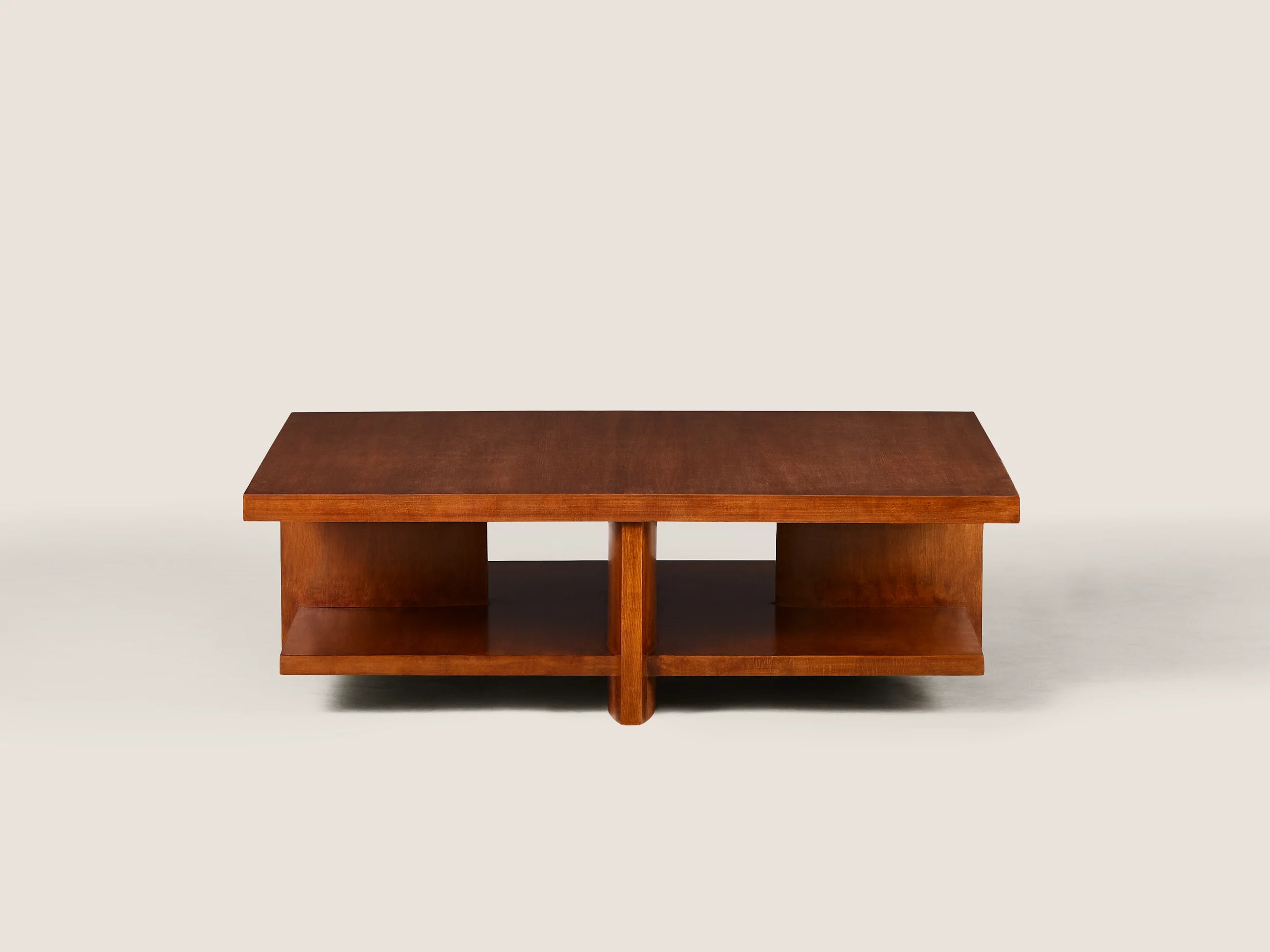 Shelter Point Solid Oak Cocktail Table - Modern Wood Coffee Table for Living Room, Lounge & Office - Stylish & Durable Home Furniture for Small Spaces