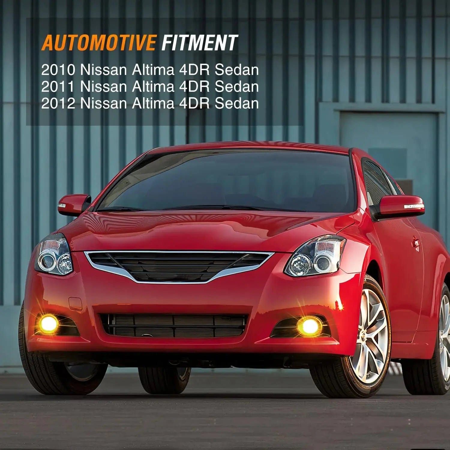 2010-2012 Nissan Altima Fog Light Assembly with Clear Lens - Replacement for Front Bumper Driving Lights - Perfect for Night Driving and Foggy Conditions