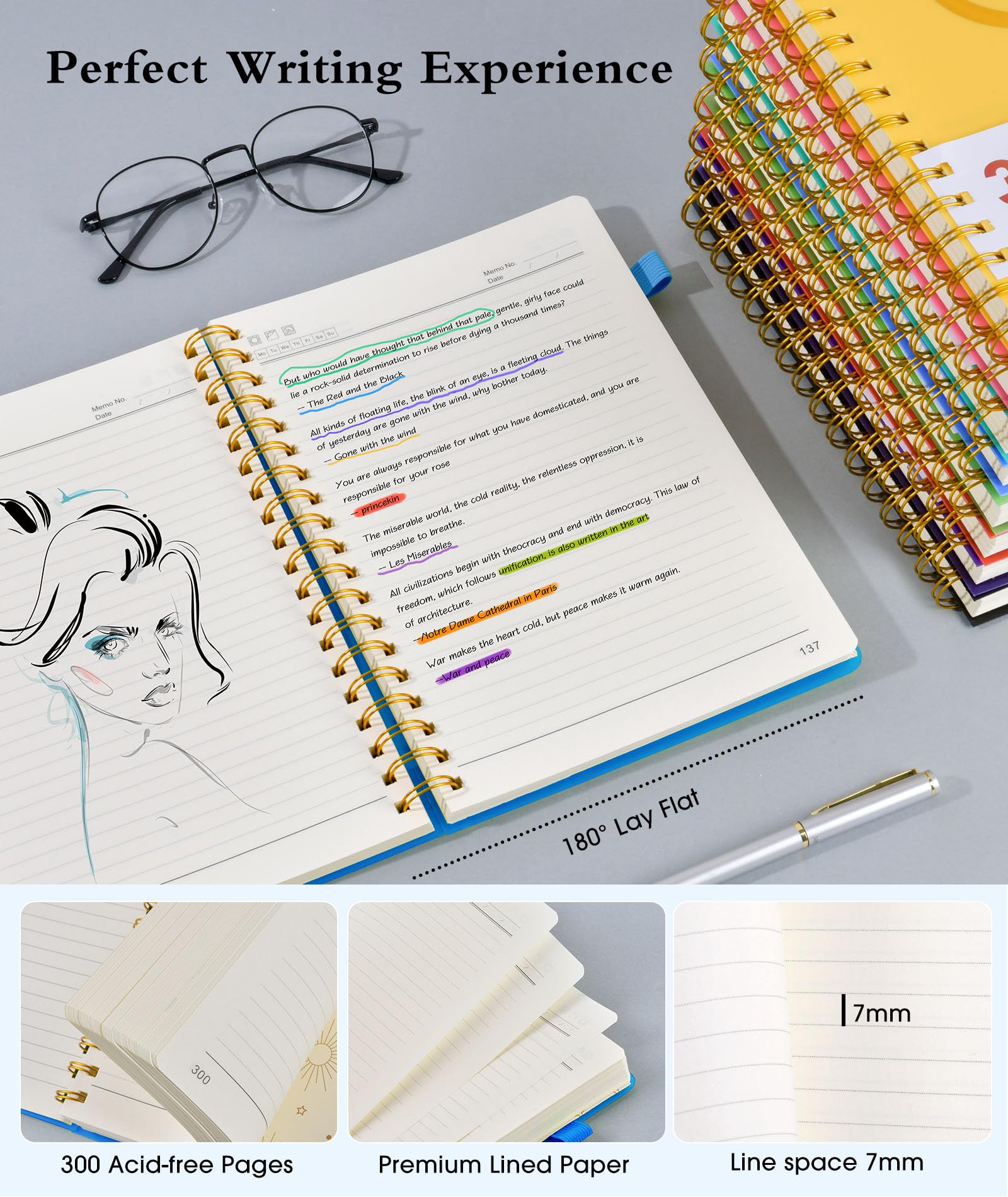 Premium A5 Spiral Notebook 5.8