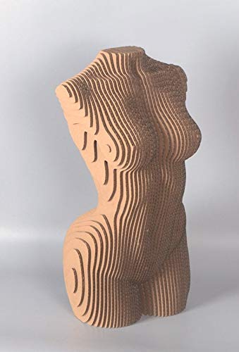 DIY Cardboard Sculpture Kit - Woman Torso Papercraft for Home Decor, Art Projects & Creative Gifts | Easy 3D Paper Model for Craft Lovers & Interior Design