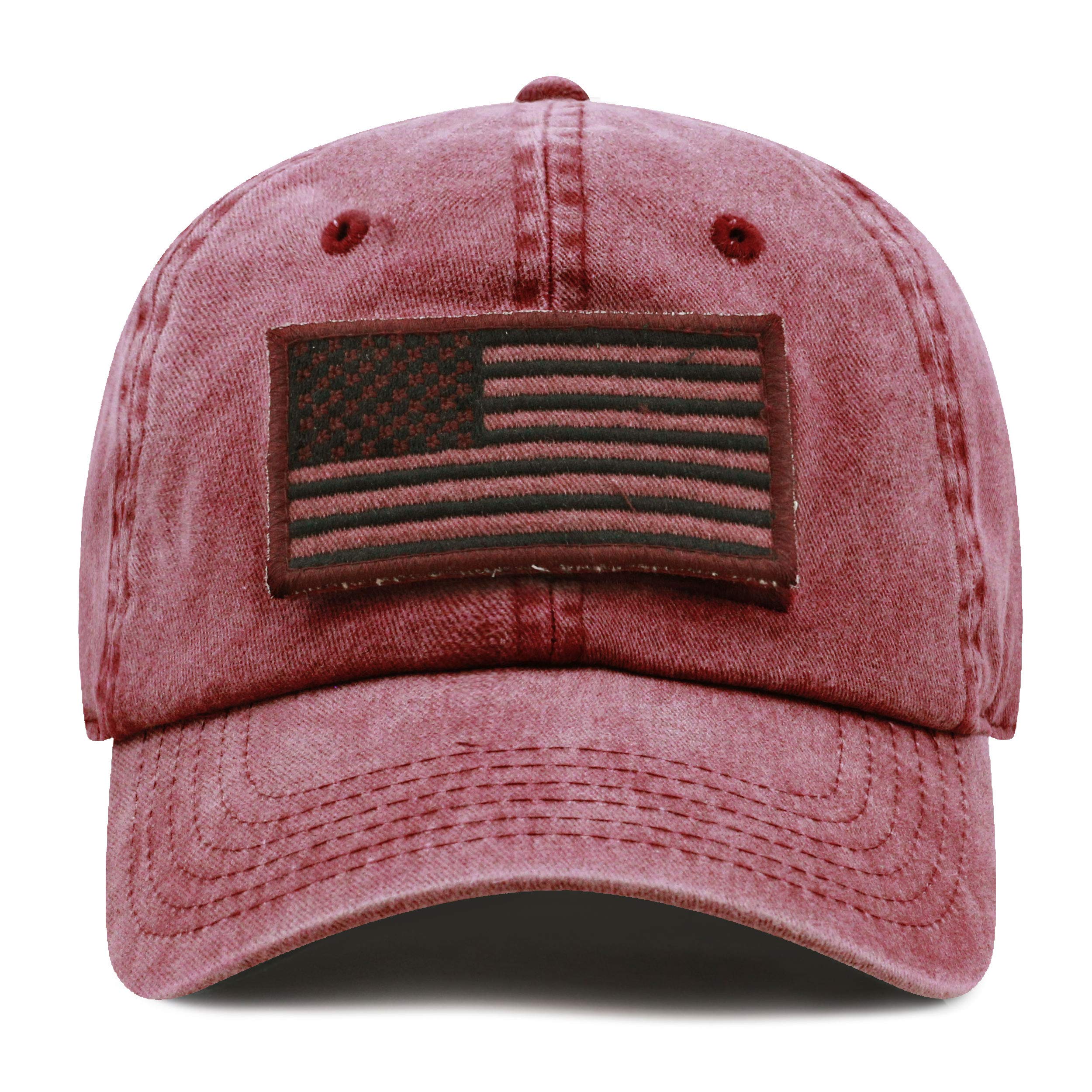 Tactical Operator Cap with USA Flag Patch - Cotton & Pigment Low Profile Military Hat for Outdoor, Hunting & Army Style | The Hat Depot