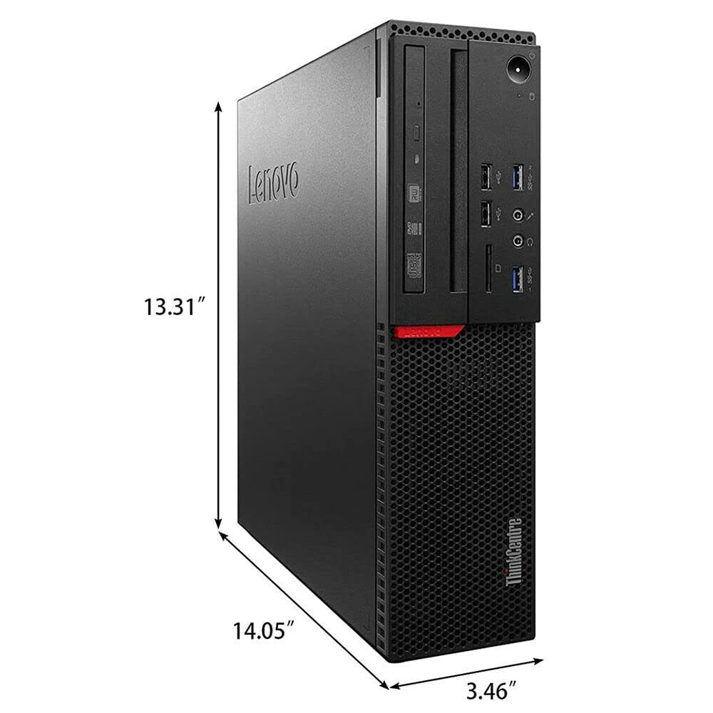 Lenovo ThinkCentre M800 SFF Business Desktop PC - Intel Core i5-6500 3.2GHz, 32GB DDR4 RAM, 1TB SSD, WiFi, Bluetooth, DVD-RW, Wireless Keyboard & Mouse, Windows 10 Pro (Renewed) - Perfect for Office Work, Home Computing & Small Business Use