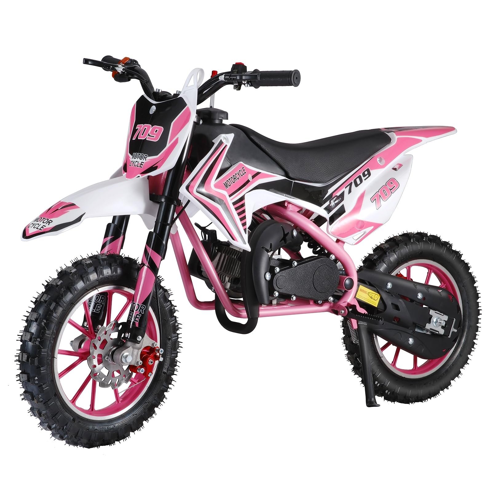**49cc Gas Powered Mini Dirt Bike for Adults & Kids - Off-Road Motorcycle with Front & Rear Disc Brakes, Max Speed 30KM/H - Perfect for Trail Riding, Backyard Fun & Off-Road Adventures**