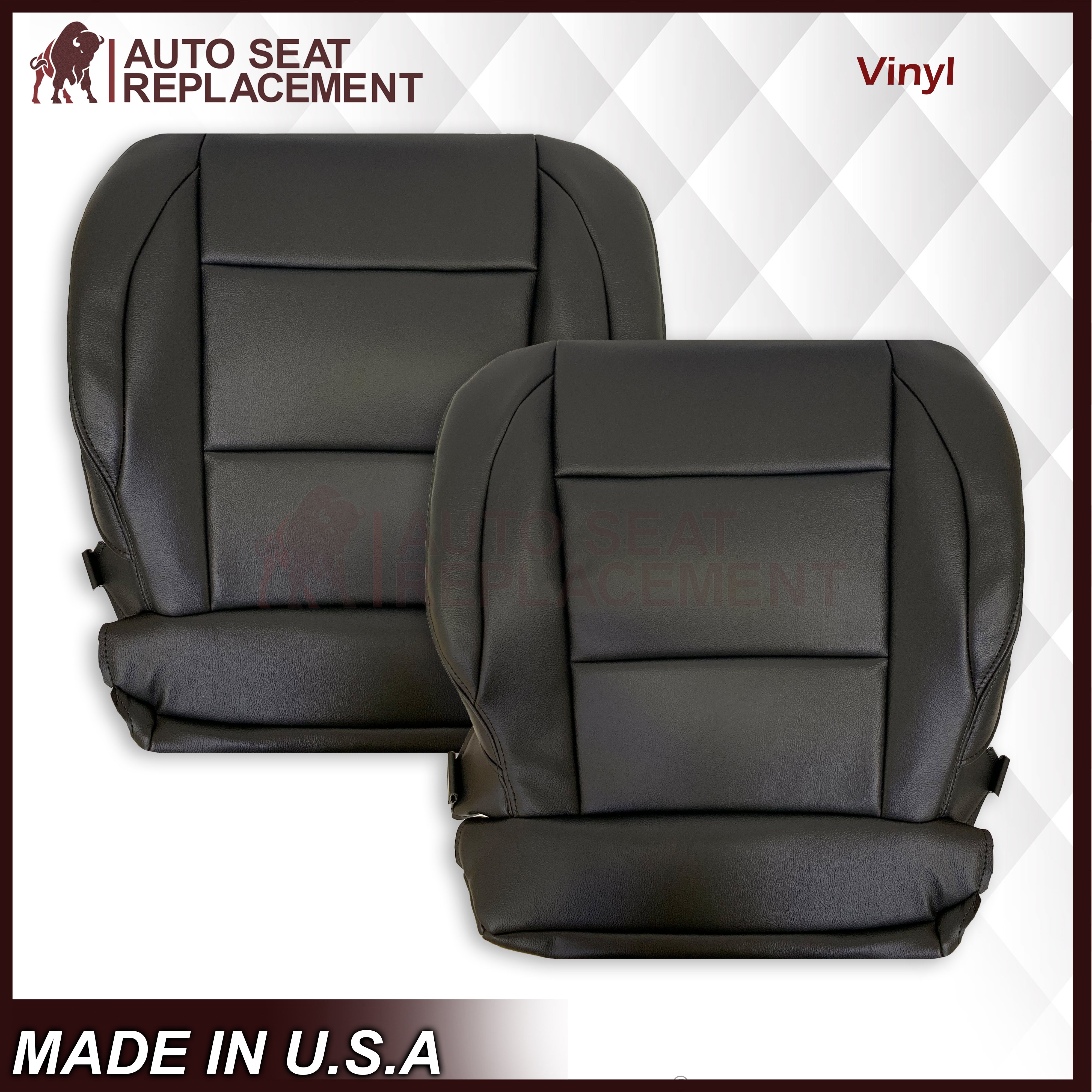 2005-2015 Nissan Titan Custom Fit Seat Covers - Premium Black Car Seat Protectors for Driver & Passenger Side (Top & Bottom) | Durable Auto Interior Accessories for Trucks & SUVs | Perfect for Road Trips, Daily Commutes & Off-Road Adventures