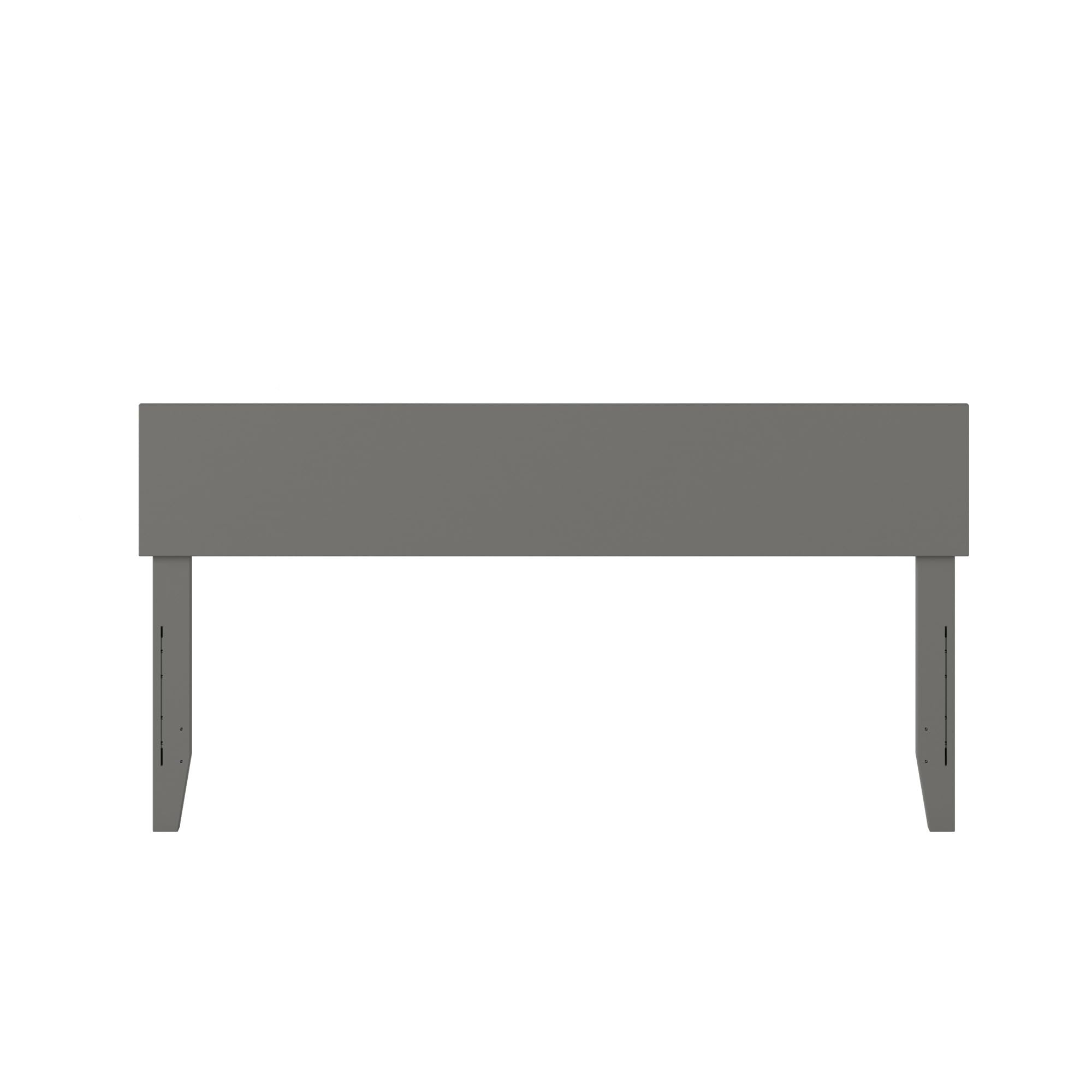 AFI Orlando Queen Size Upholstered Headboard with USB Charging Ports - Grey Fabric Bed Frame Headboard for Master Bedroom & Guest Room