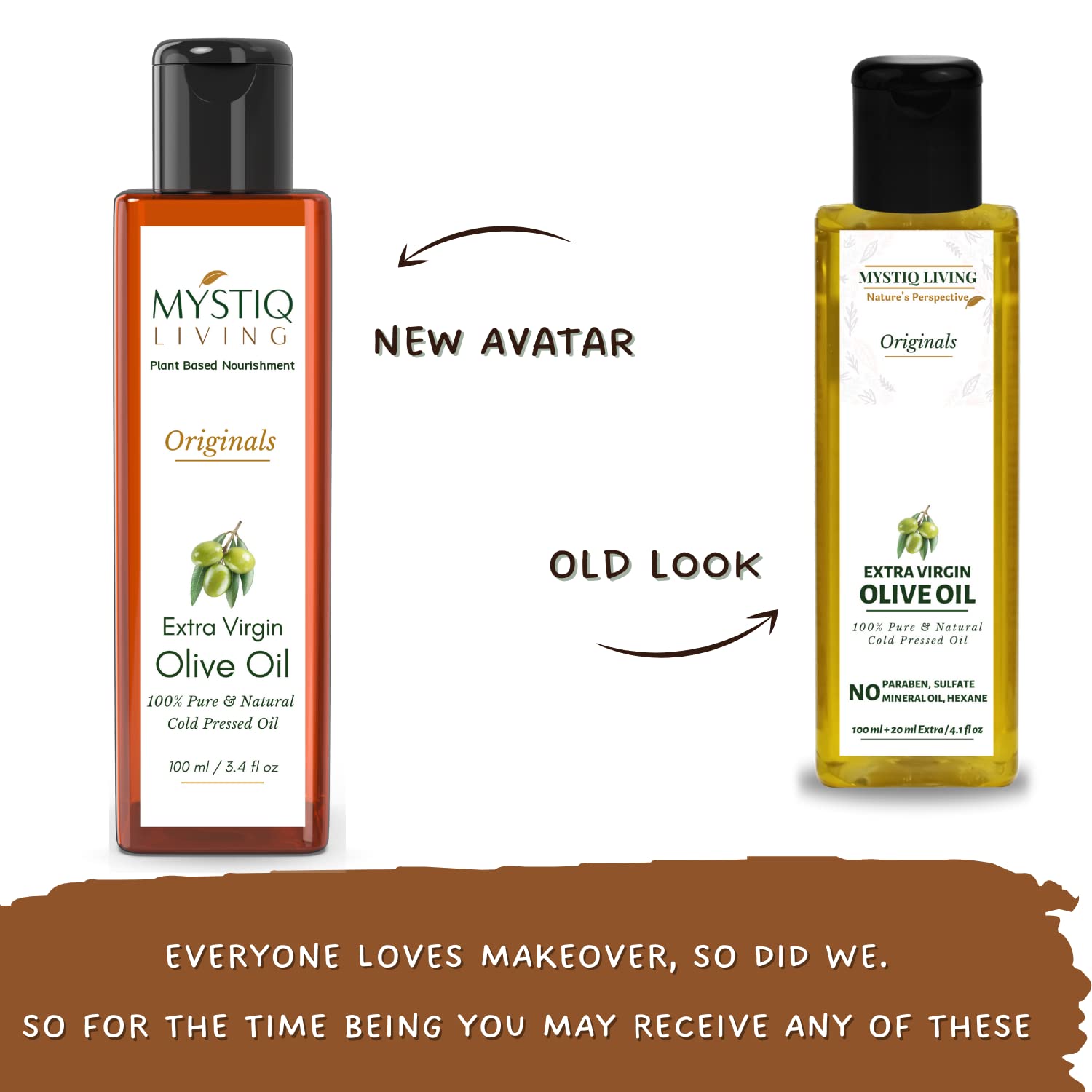Cold Pressed 100% Pure Extra Virgin Olive Oil & Castor Oil Combo (200ml) - Natural Skin, Hair & Body Care for Hydration, Growth & Nourishment | Perfect for DIY Beauty Recipes, Massage & Aromatherapy