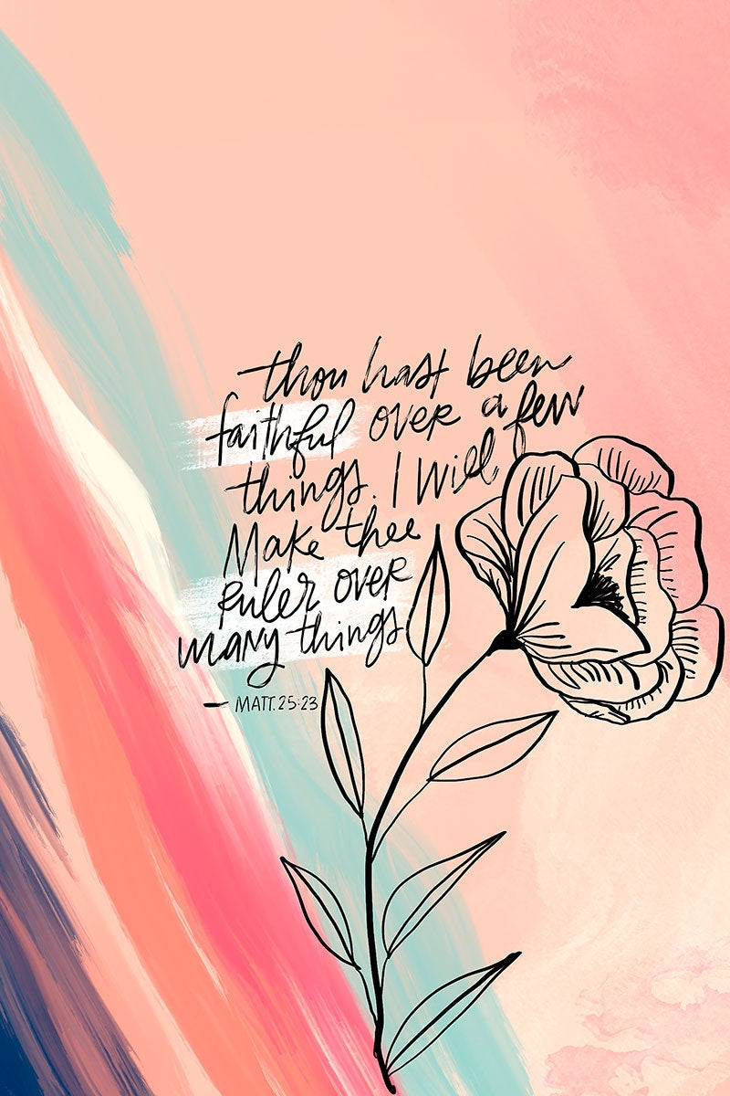 Faithful By Rhonna Farrer - Inspirational Christian Wall Art & Home Decor for Bedroom, Living Room, Office - Perfect for Gifts, Bible Study & Faith-Based Interior Design