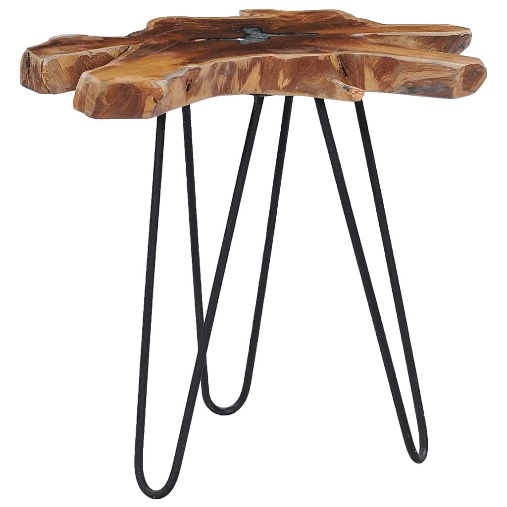 Rustic Coffee Table for Living Room - Handcrafted Irregular Top Accent Table, Small Center Table with Easy Assembly - Perfect for Farmhouse, Boho & Modern Home Decor