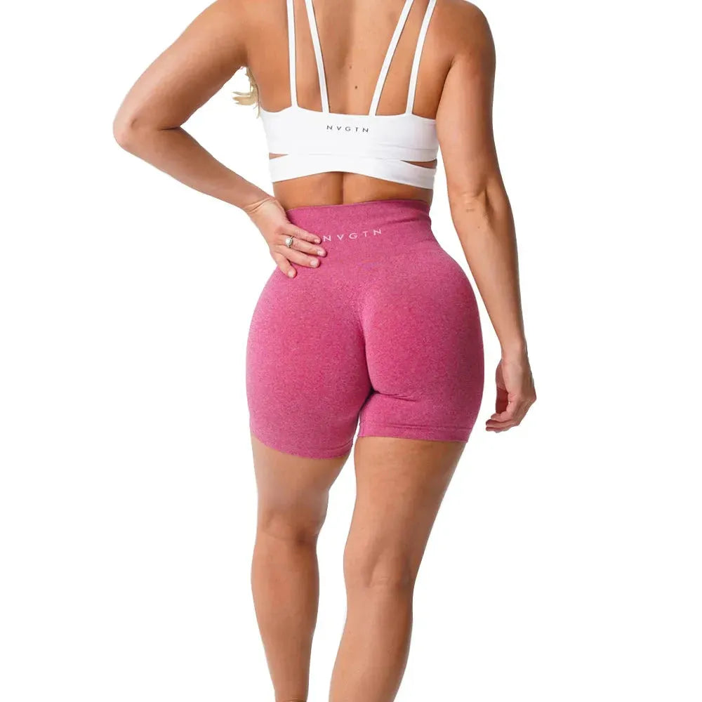 NVGTN Seamless Pro Shorts for Women - High Waisted Workout Shorts with Scrunch Detail - Perfect for Running, Yoga & Gym Training - Great for Intense Workouts & Active Lifestyle