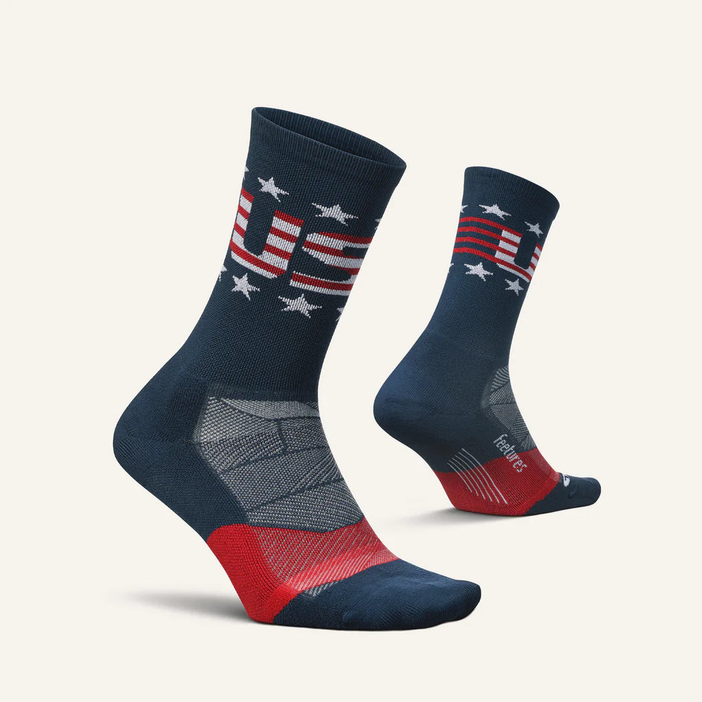 Feetures Elite Light Cushion Mini Crew Socks - Ultra Soft Running & Hiking Socks for Men & Women - Perfect for Workouts, Travel & Outdoor Adventures