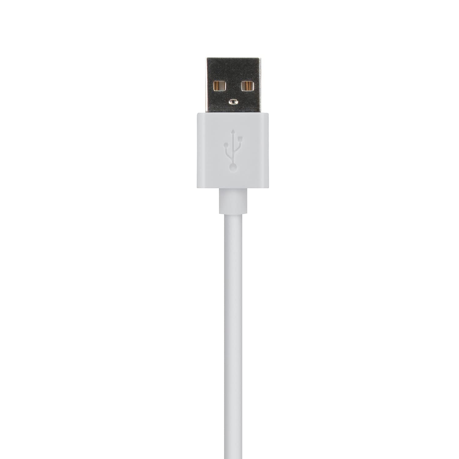 AT&T PVLC10-WHT 10ft White Lightning Cable - Fast Charging & Data Sync for iPhone, iPad - Durable PVC Cord for Home, Office & Travel Use