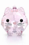 Swarovski Chubby Cats Pink Crystal Cat Figurine - Elegant Home Decor & Gift for Cat Lovers