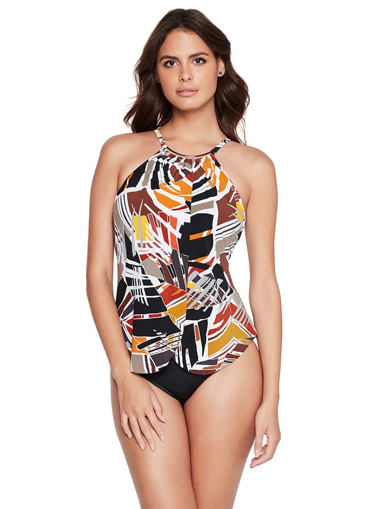 MagicSuit Women's One Piece Swimsuit - High Neck Adjustable Straps Soft Cup Bathing Suit for Swimming, Beach & Pool Activities