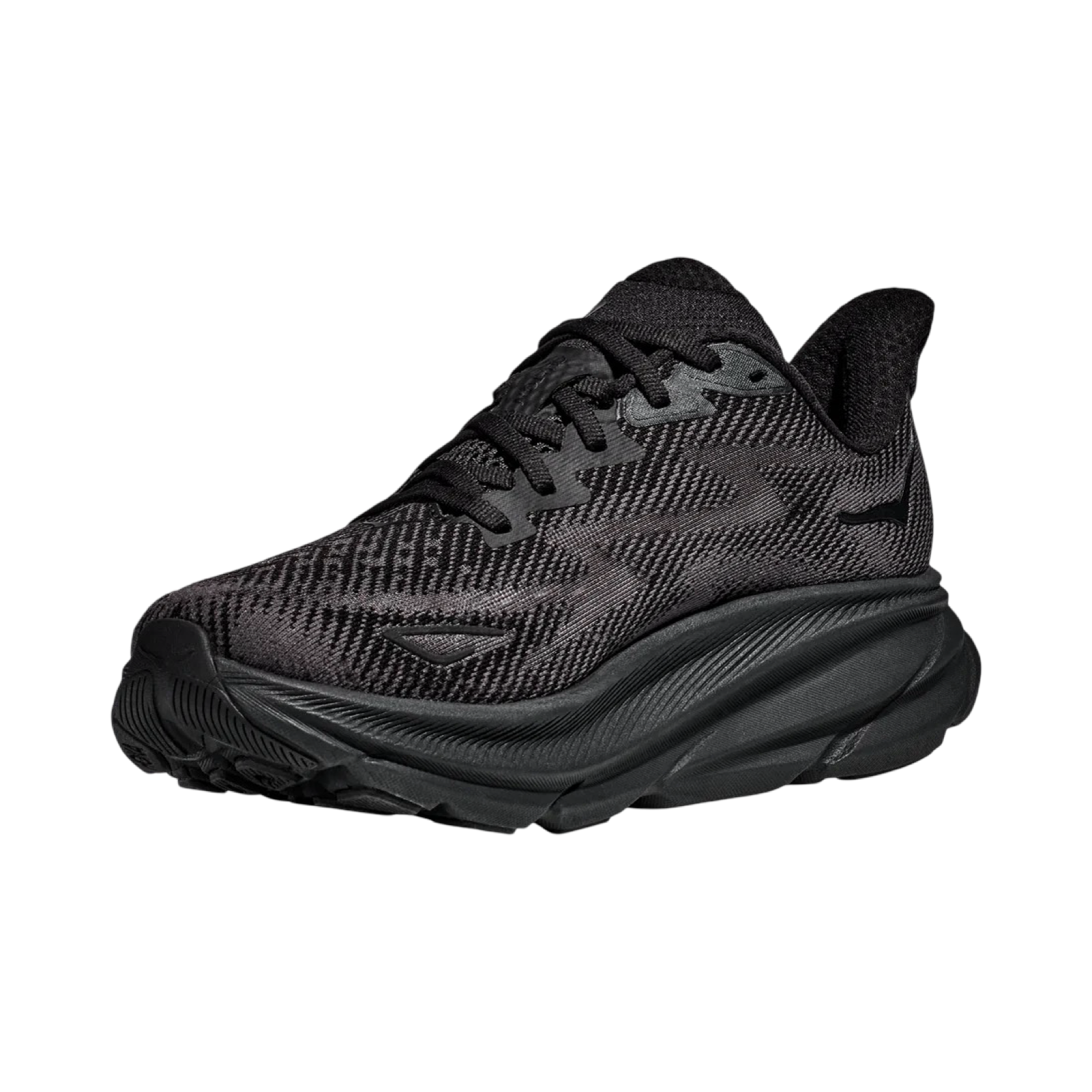 Hoka Clifton 9 Wide Men's Running Shoes in Black - Lightweight Cushioned Sneakers for Marathon Training & Daily Jogging