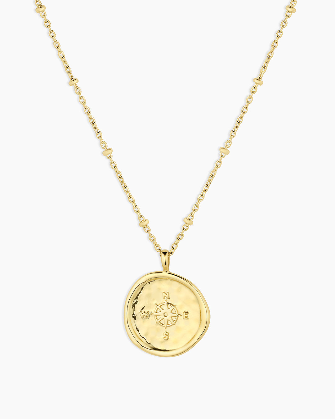 Compass Coin Necklace for Women - Vintage Nautical Jewelry Gift for Travel Lovers - Perfect for Adventure, Hiking & Outdoor Activities