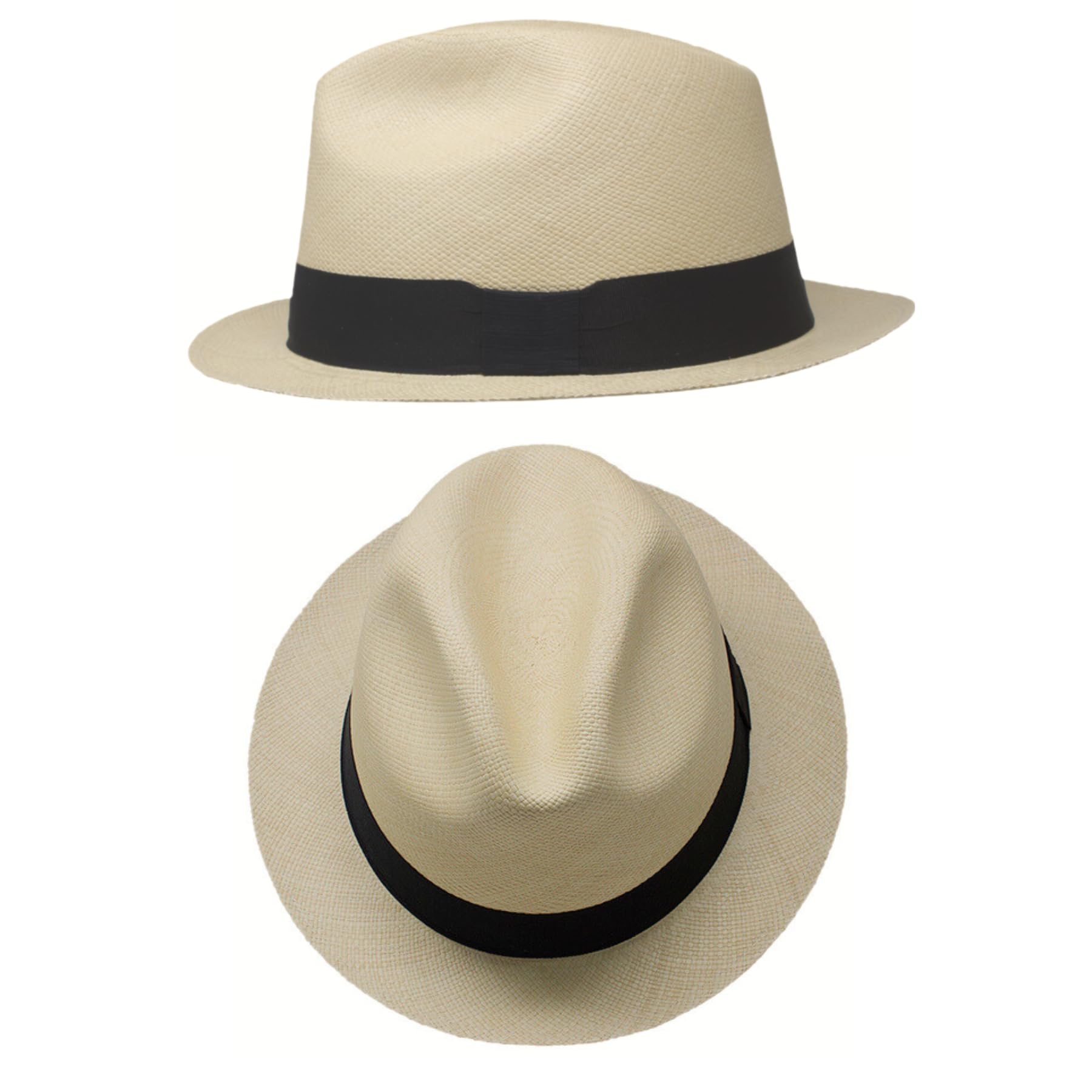 Gamboa Original Panama Hat for Men & Women - Borsalino Straw Summer Sun Hat with UV UPF50+ Protection - Perfect for Beach, Travel & Outdoor Activities