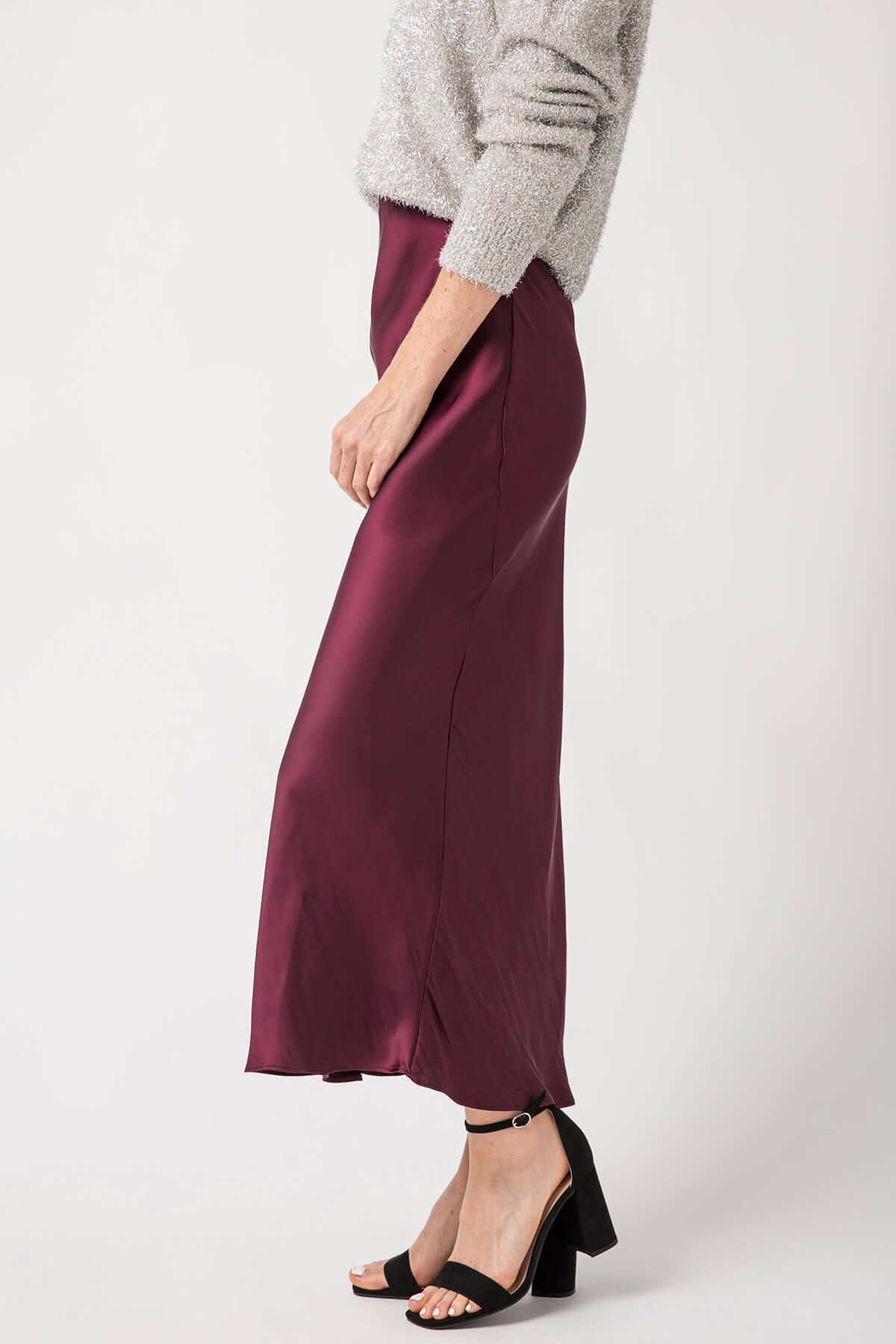 Z Supply Europa Poly Sheen Skirt - Women's High Shine A-Line Skirt for Casual & Party Wear | Perfect for Office, Date Night & Summer Outfits