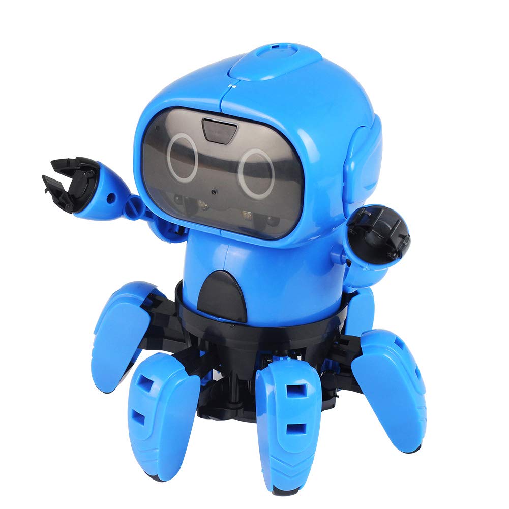 Drfeify DIY Electric Robot Toy with Gesture Sensor & Obstacle Avoidance - STEM Learning Toy for Kids Ages 6-12 | Interactive Infrared Sensor, ABS Plastic (12x12x16cm) - Perfect for Birthday Gifts & Educational Play