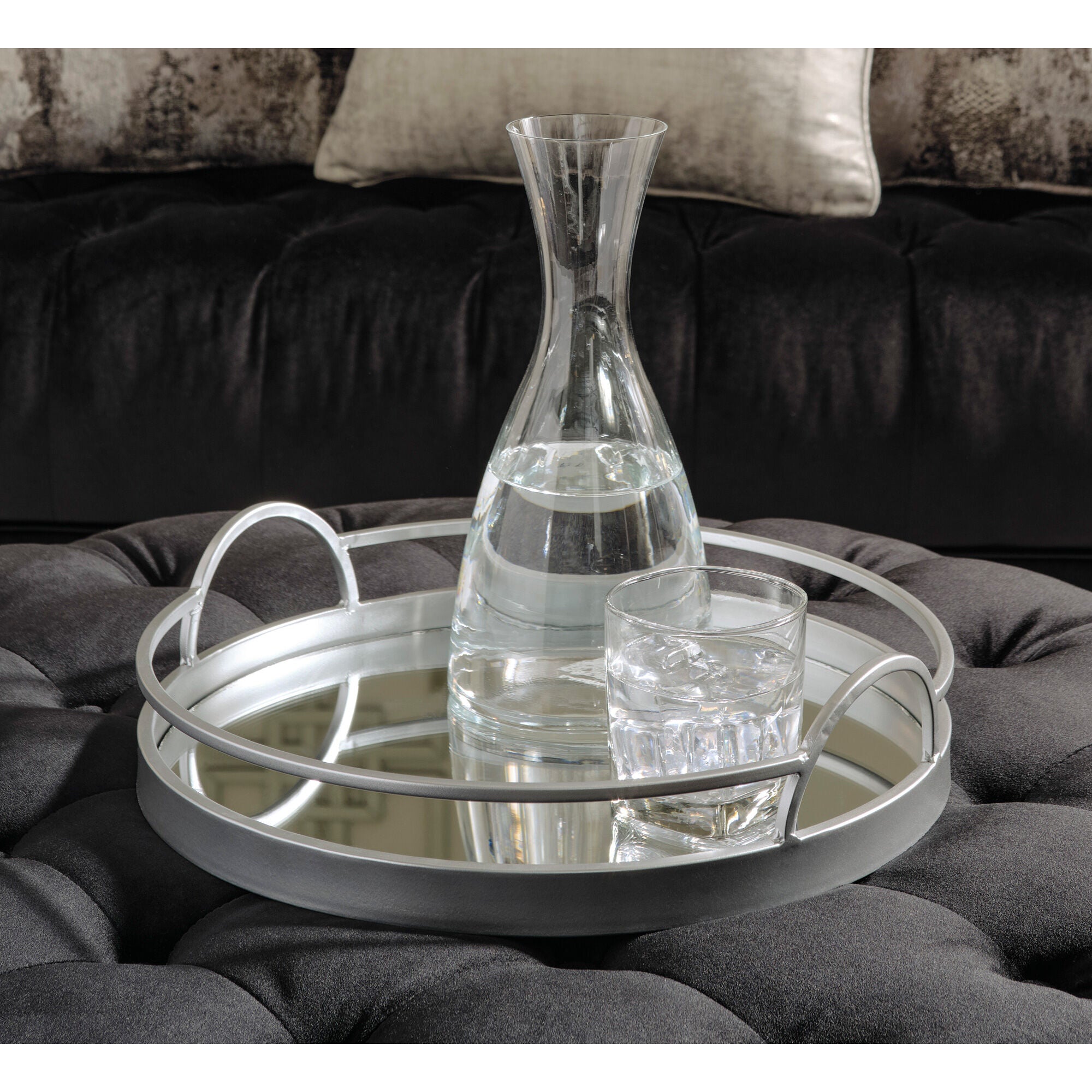 Adria Tray - Elegant Serving Tray for Dining, Entertaining & Home Decor | Perfect for Parties, Breakfast in Bed & Coffee Table Display