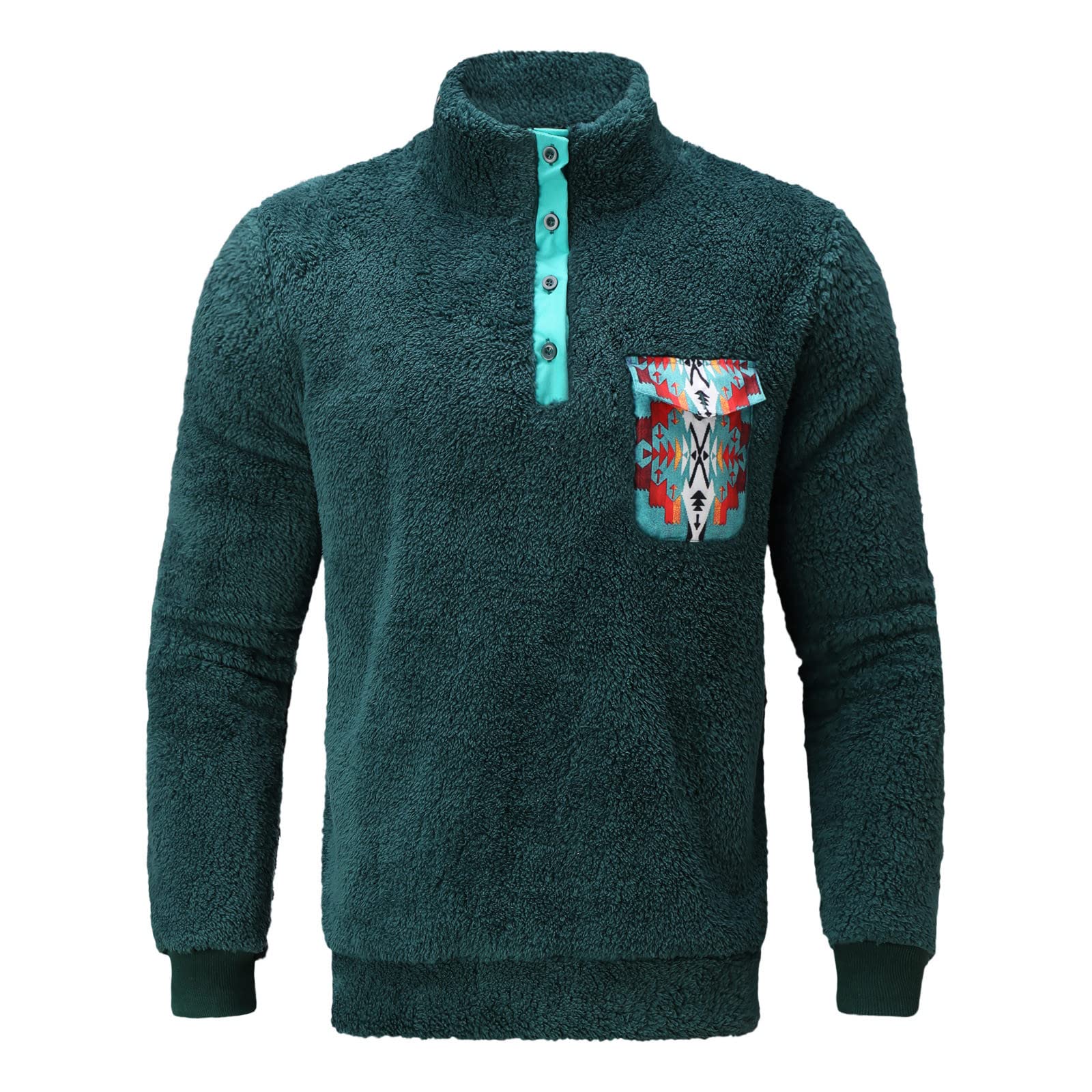 QWENTMTNTY Men's Fashion Hoodies & Sweatshirts - Solid Color Stand-Up Collar Sweater Coat for Spring and Winter | Casual Outerwear for Streetwear, Work & Travel