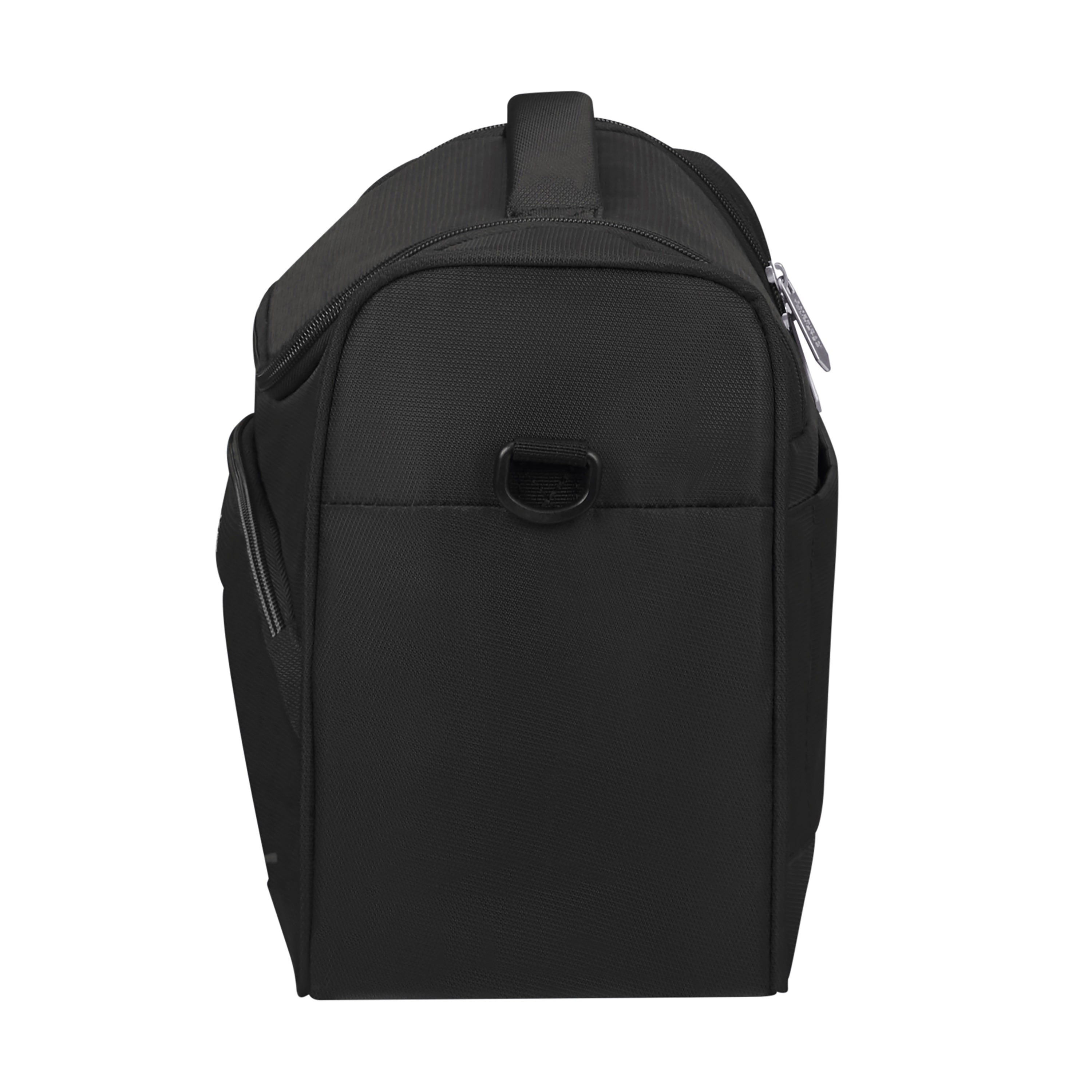 American Tourister Summerride Large Toiletry Bag for Travel - Waterproof Cosmetic Makeup Organizer with Hanging Hook, Perfect for Vacation, Gym & Business Trips (Black)