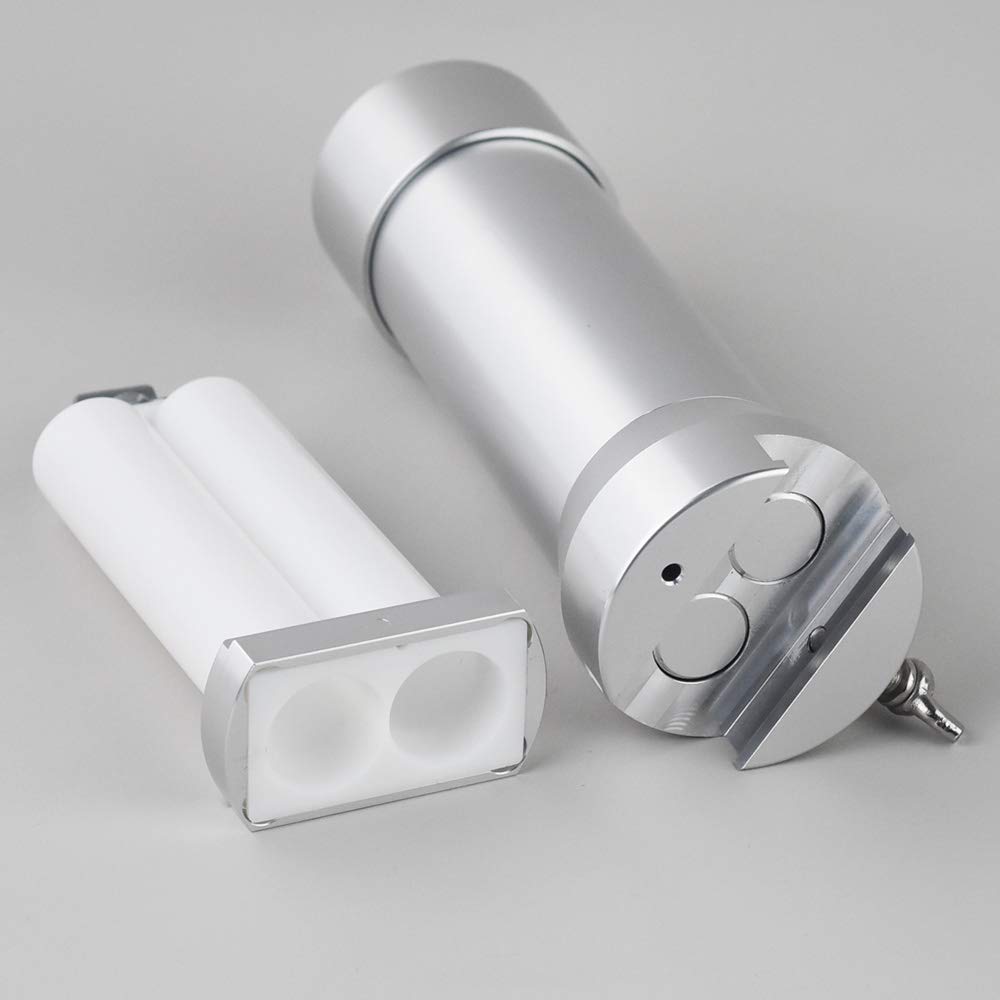 Semiautomatic Bicomponent AB Glue Dispenser Machine - 50ML Aluminum Flashlight Type (1:1 Ratio) for Plastic Bonding, DIY Crafts, and Home Repairs