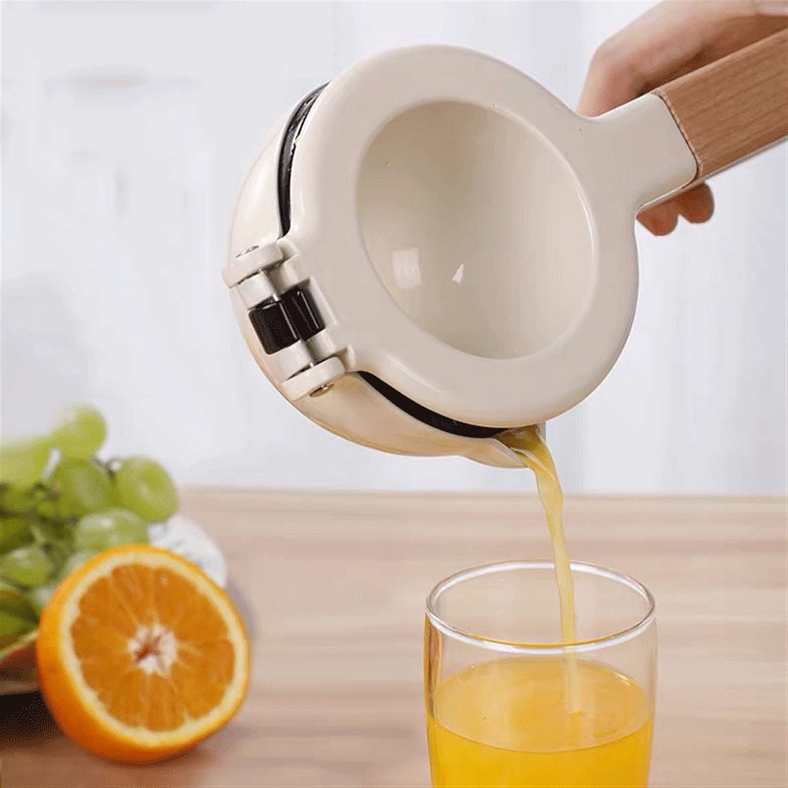 Premium Aluminum Alloy Manual Citrus Juicer - Hand Press Lemon, Orange, Lime Squeezer with Portable Design - Perfect for Fresh Juice, Cocktails & Healthy Cooking