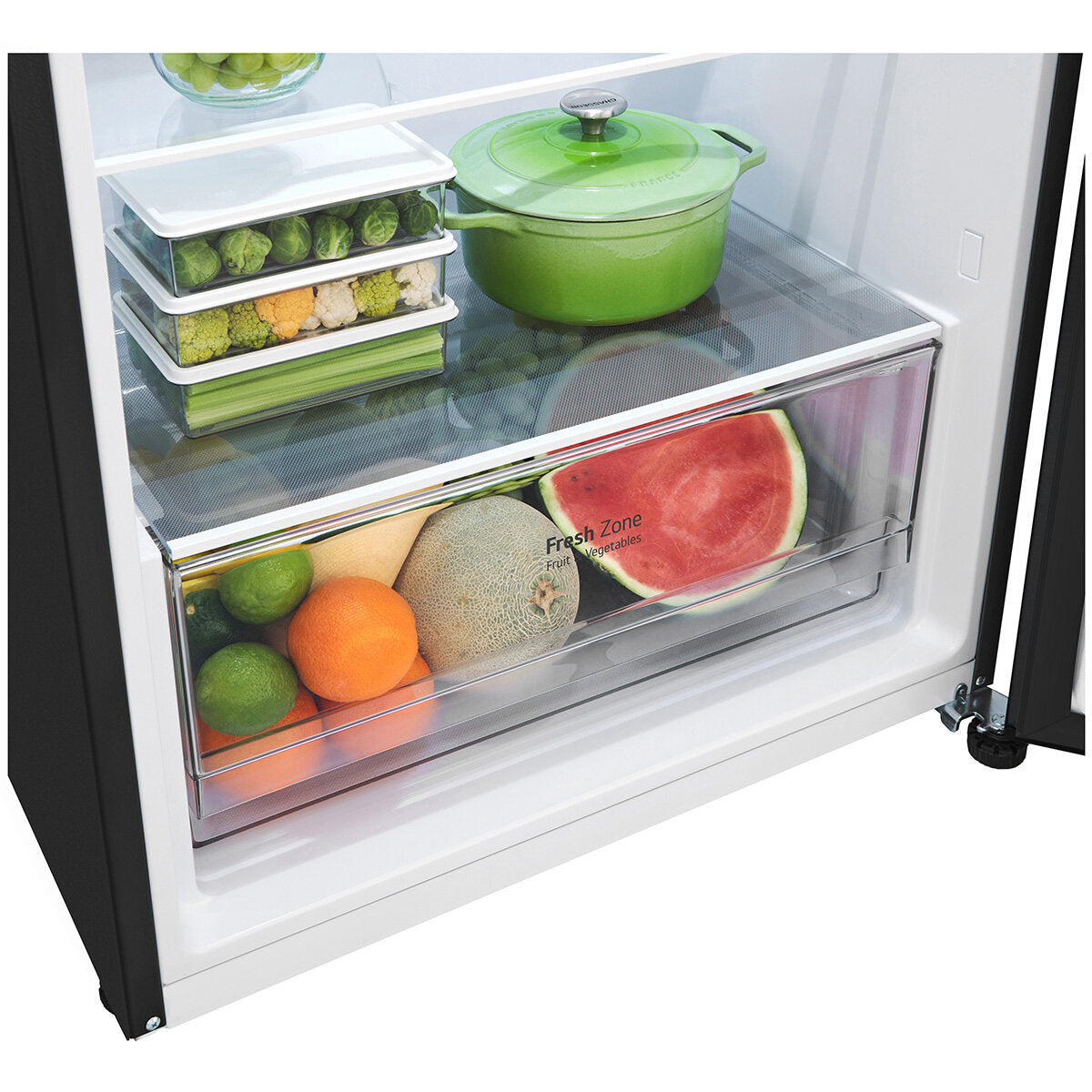 LG 375L Top Mount Refrigerator with Matte Black Finish - Energy Efficient 5MB Model for Modern Kitchens | Perfect for Small Families & Apartment Living