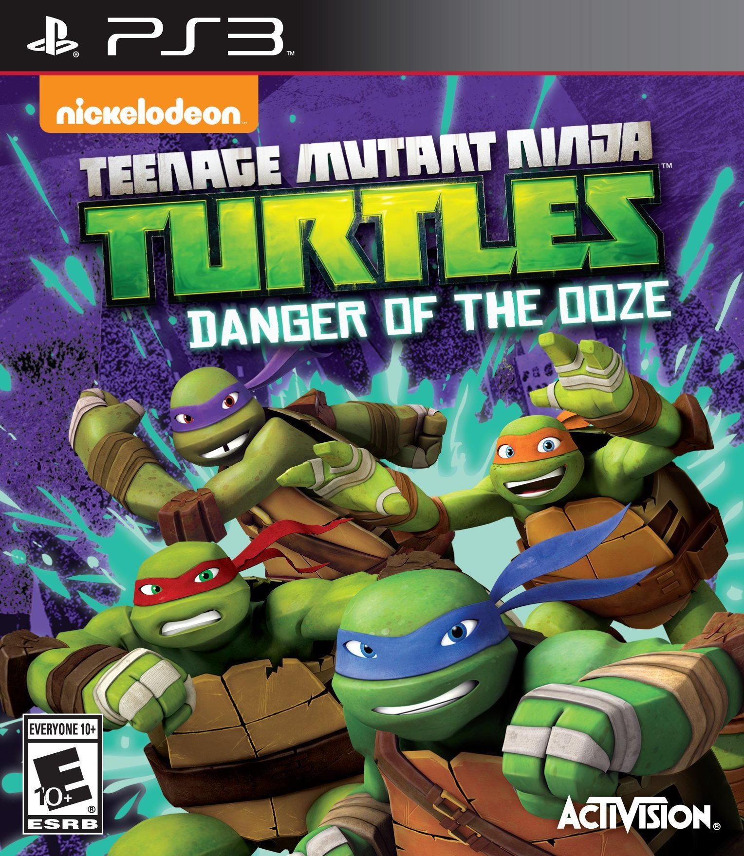 Renewed Teenage Mutant Ninja Turtles: Danger of the OOZE Game for PlayStation 3 - Action Adventure Game for Kids & Teens | Perfect for Family Game Night & TMNT Fans