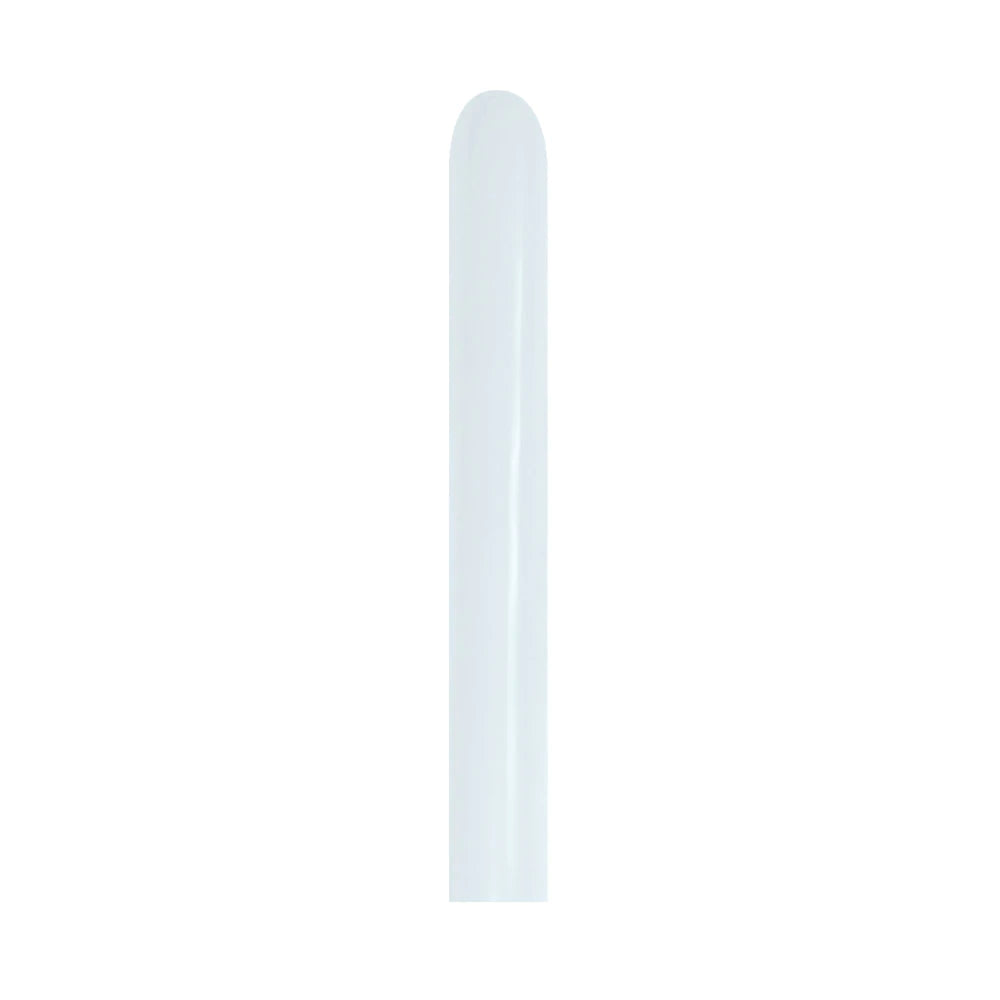 White Fashion Tube Latex Balloons - Pack of 260 | Perfect for Birthday Parties, Baby Showers & Wedding Decorations