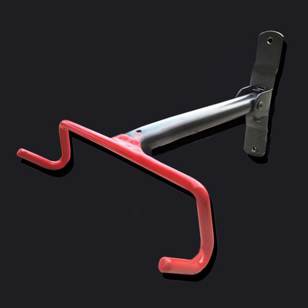 Foldable & Adjustable Bike Wall Mount - Heavy Duty Garage Bike Hanger for Road Bikes | Space Saving Bike Storage Solution for Home, Apartment & Garage Organization