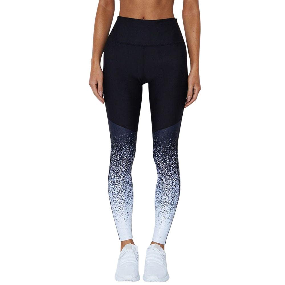 Women's High Waist Yoga Pants with Pockets - Gradient Color Athletic Leggings for Gym, Running & Fitness - Breathable Stretchy Workout Activewear for Women | Perfect for Yoga, Pilates & Lounge Wear