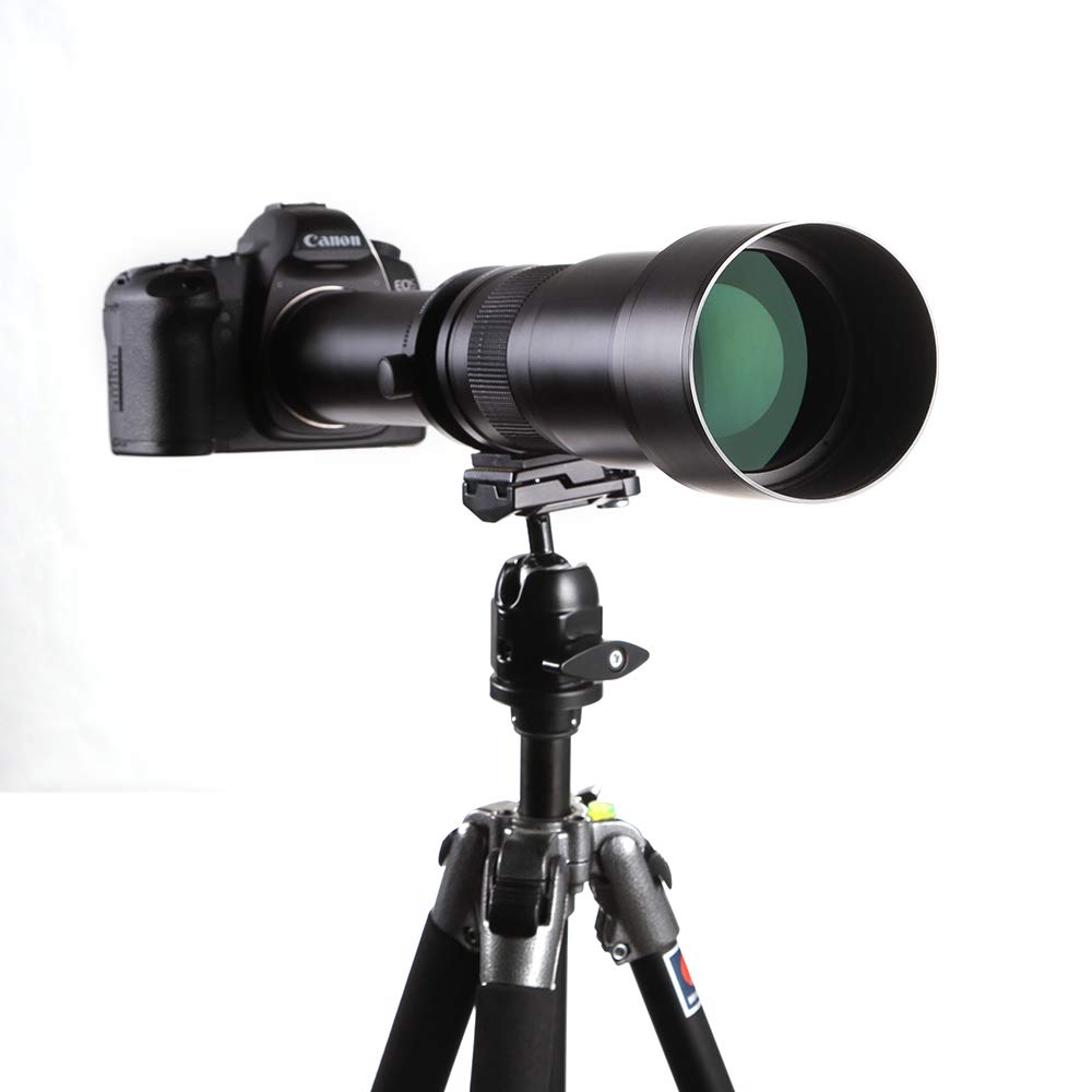 650-1300mm f/8 Manual Telephoto Zoom Lens for Sony E-Mount Cameras with 2X Teleconverter (Extends to 2600mm) - Professional Photography Accessory Kit for Wildlife, Sports & Long-Distance Shooting