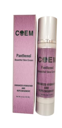 Panthenol Transdermal Cream (Vitamin B5) 4oz - Hydrating & Anti-Aging Face Moisturizer with Hyaluronic Acid for Acne Prone Skin | Wrinkle Reduction & Skin Repair | Daily Use for Dry, Sensitive & Mature Skin