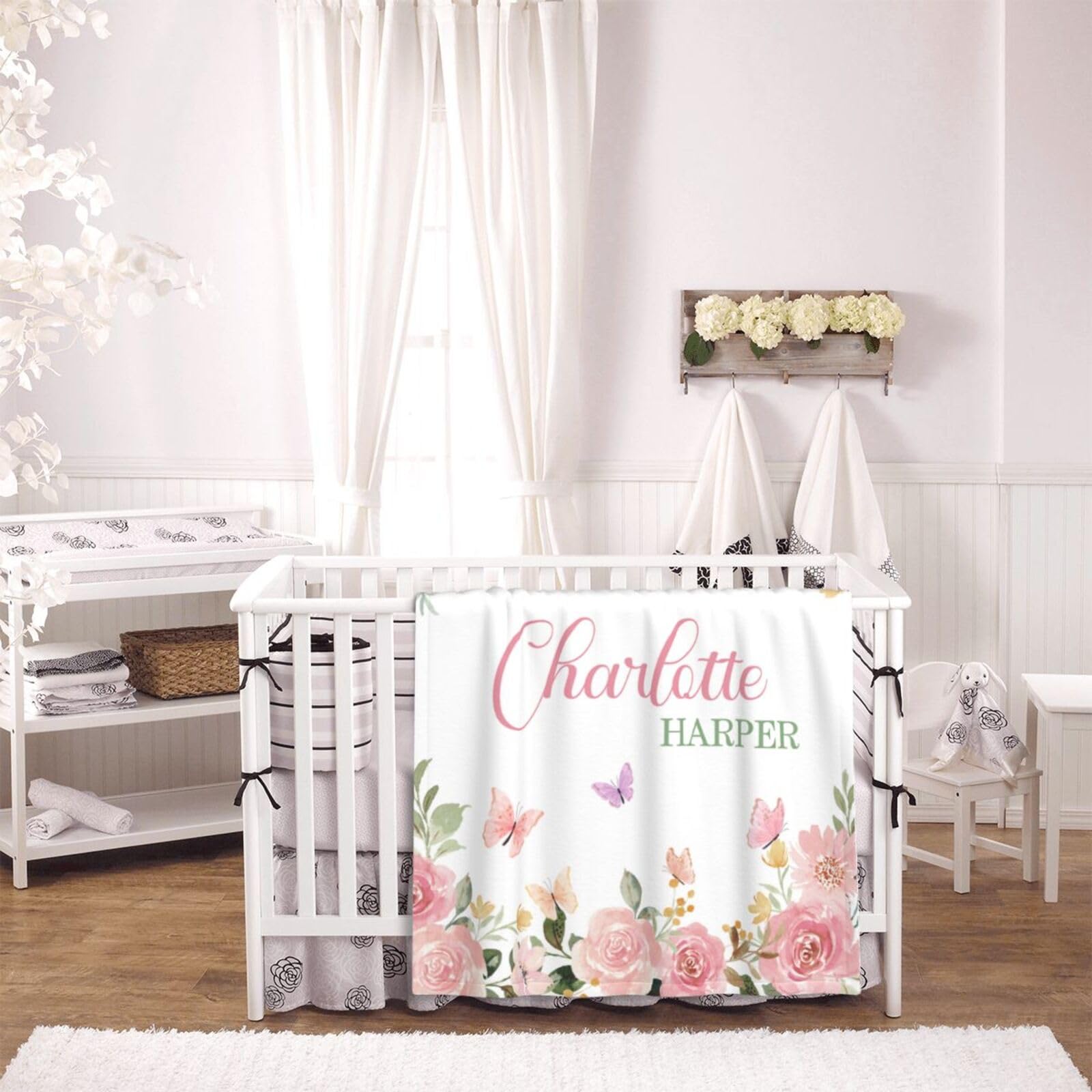 Personalized Baby Blankets for Girls & Women - Custom Name Fleece Blanket for Kids, Toddlers & Adults - Ultra Soft Bed Throw for Newborns - Perfect Baby Shower Gift & Birthday Present - Great for Nursery, Travel, and Cozy Family Moments