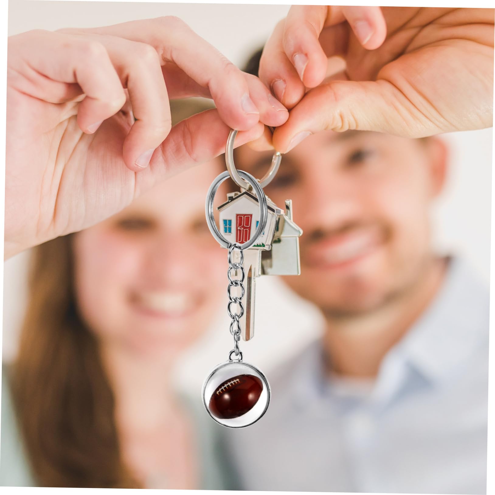 BCOATH Sports Theme Keychain - Olive Green Keyring Pendant for Athletes, Sports Events & Competition Prizes - Perfect for Gifts, Team Rewards & Fan Accessories