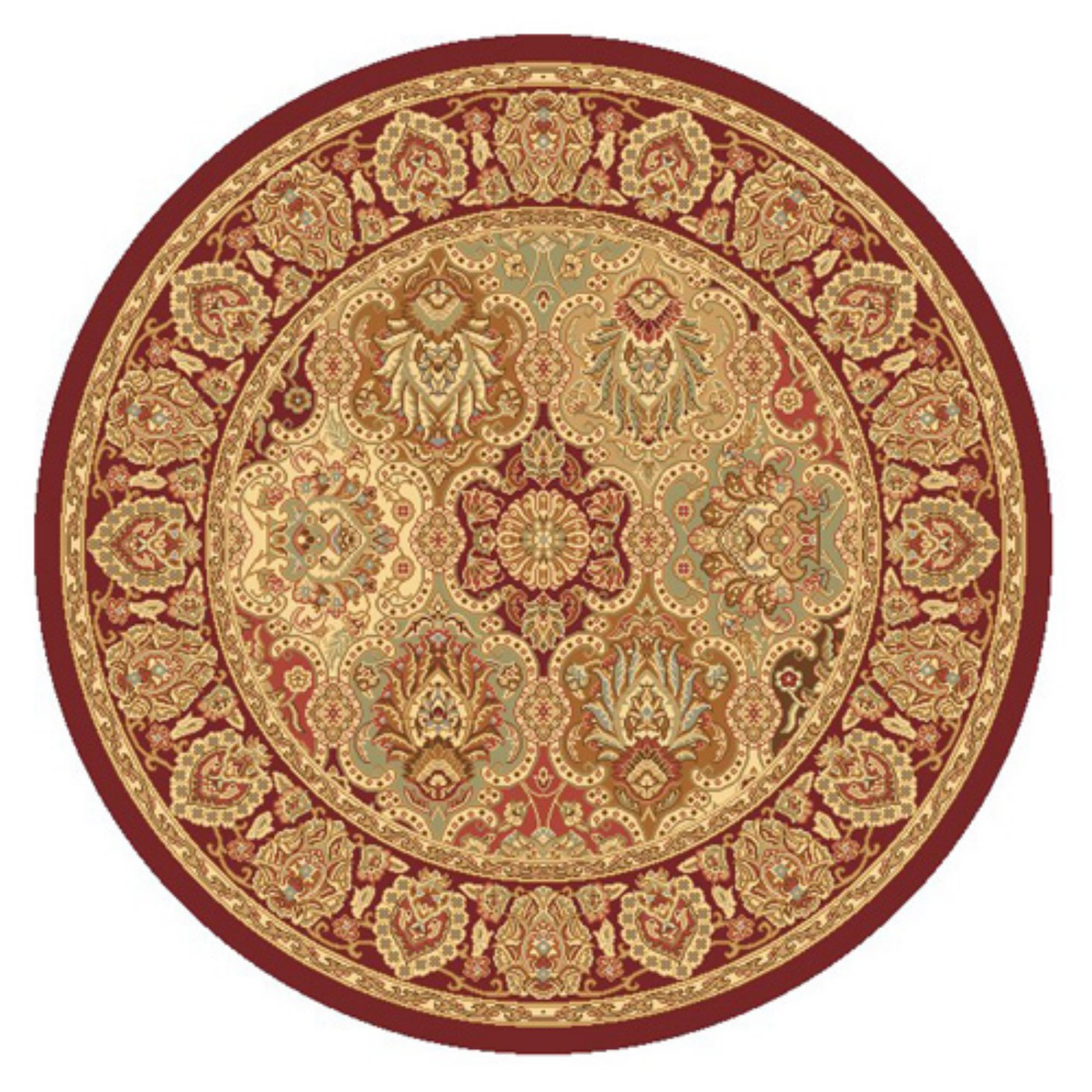 Rugs America New Vision Collection P108 Oriental Traditional Area Rug - Panel Cherry, 2'3