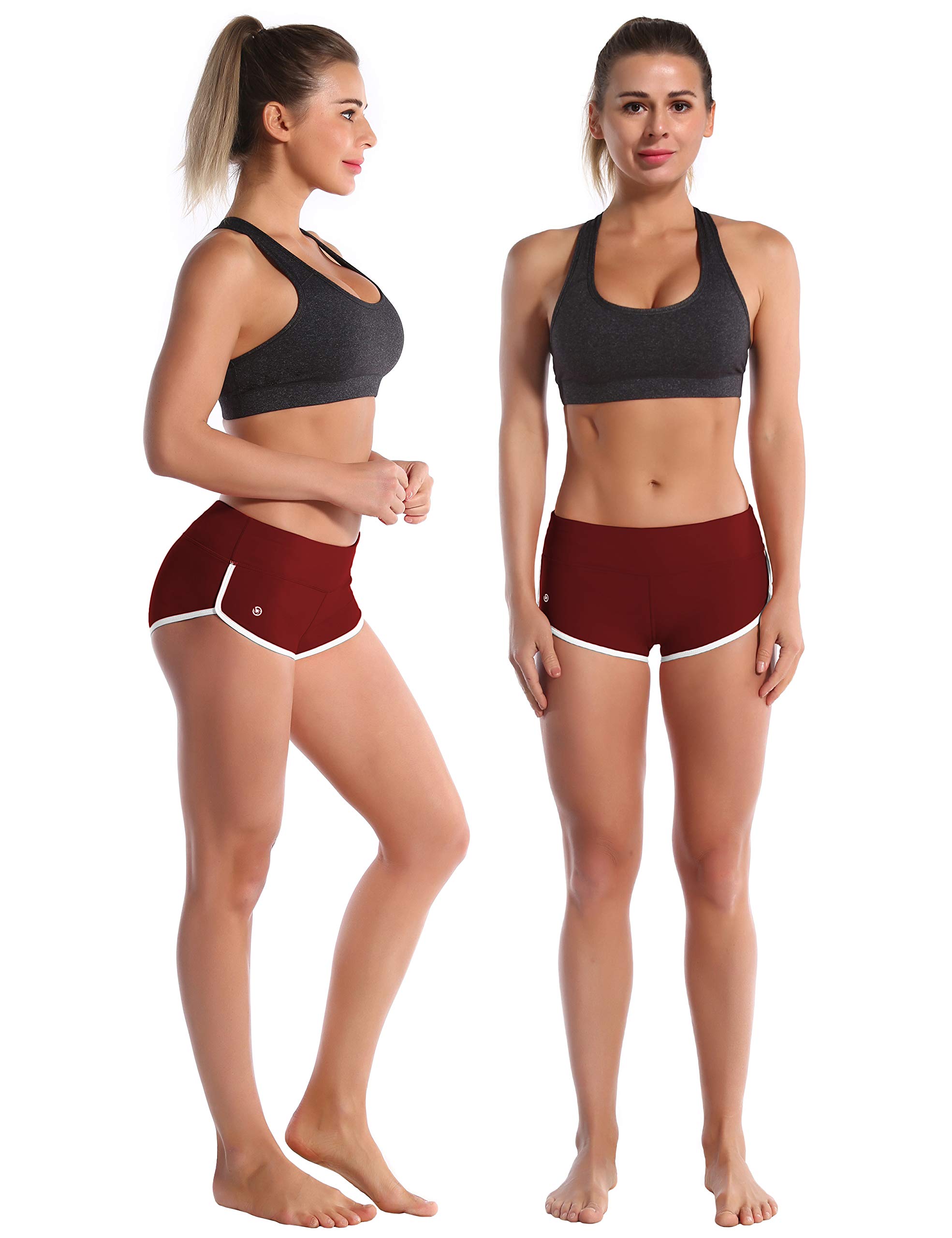 BUBBLELIME Women's Sexy High-Waisted Yoga Shorts XS-XXL - Tummy Control Workout Shorts for Running, Fitness & Activewear - Moisture Wicking & UPF 30+ Sun Protection - Perfect for Yoga, Gym & Summer Outdoor Activities