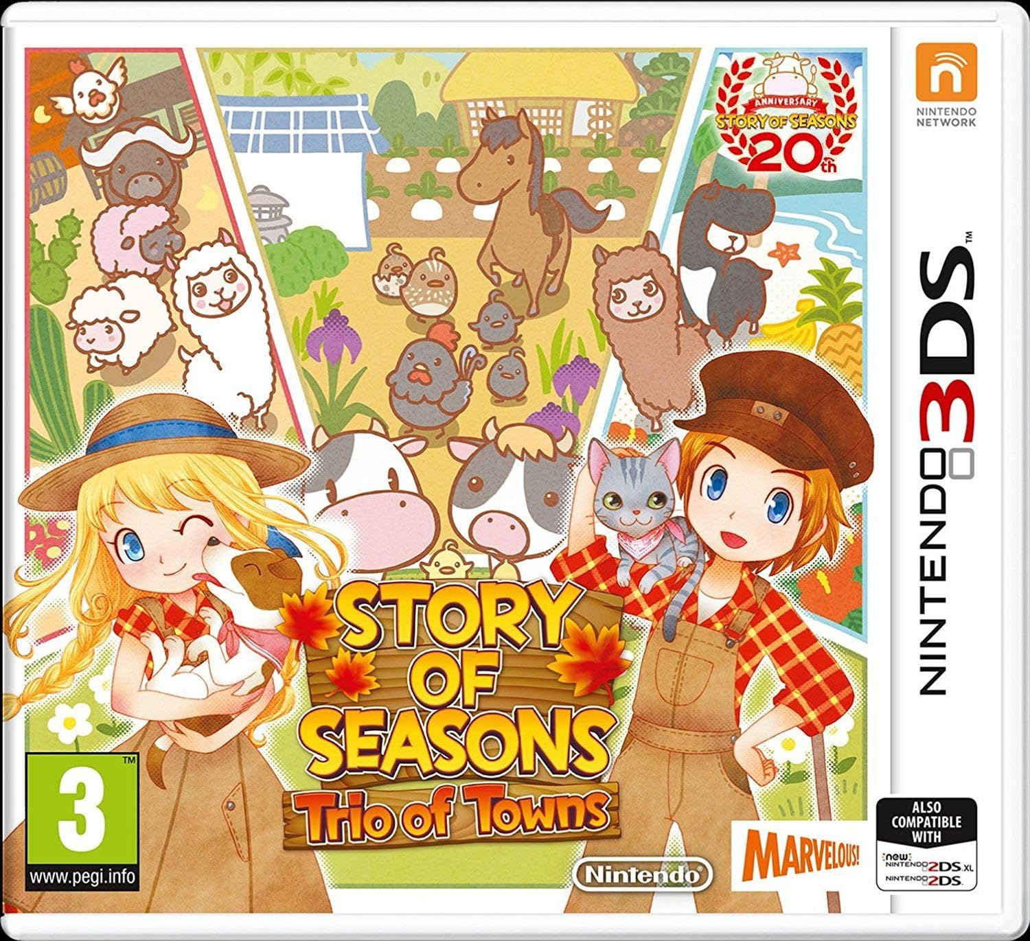 Story of Seasons 2: Trio of Towns - Nintendo 3DS Farming Simulation Game | Perfect for Relaxing Farm Life & Virtual Agriculture Experience