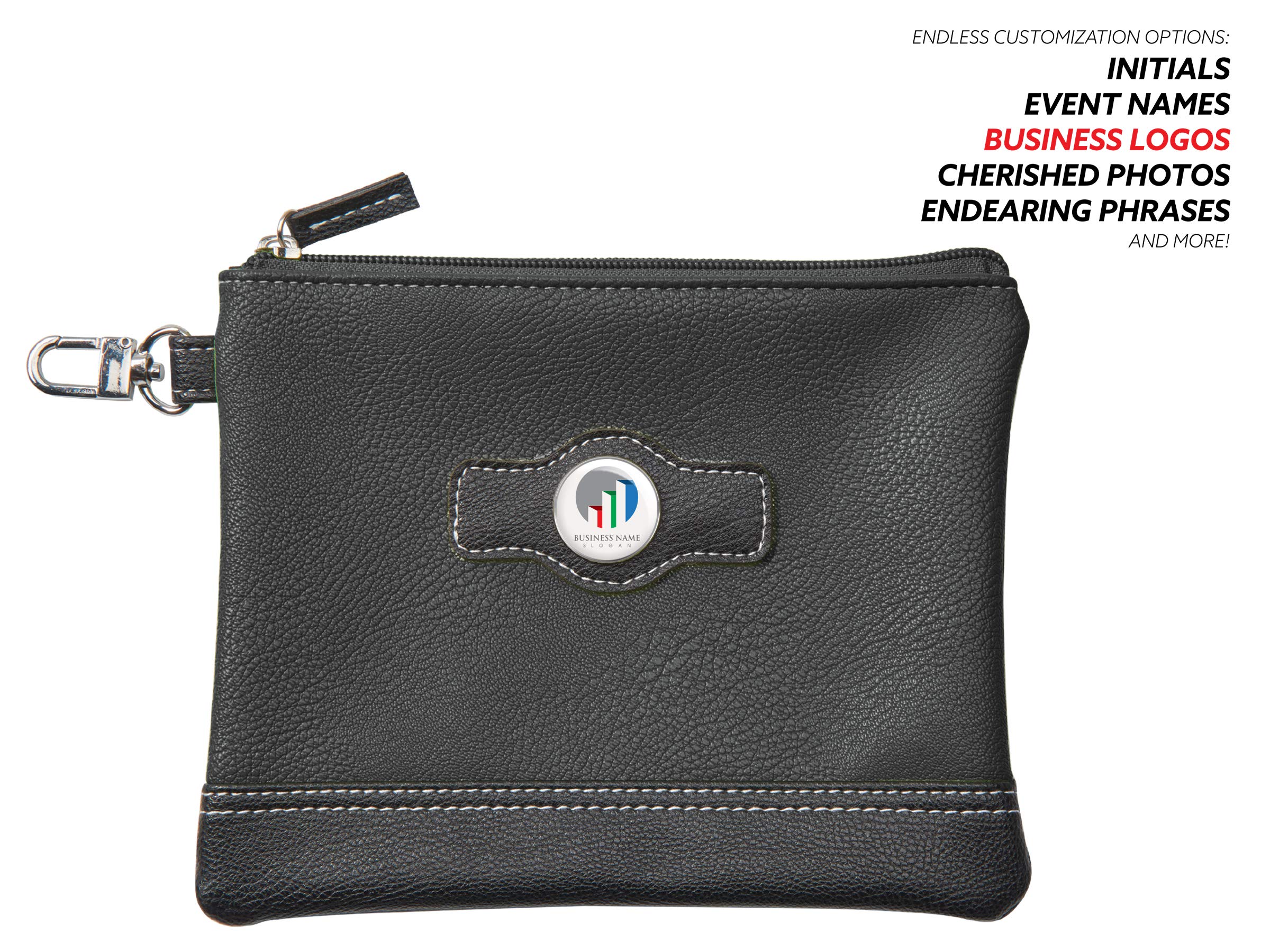 Custom Logo Golf Pouch with Zipper | Personalized Golf Accessories Pouch for Balls, Tees & Gloves | Perfect Golf Course & Travel Organizer