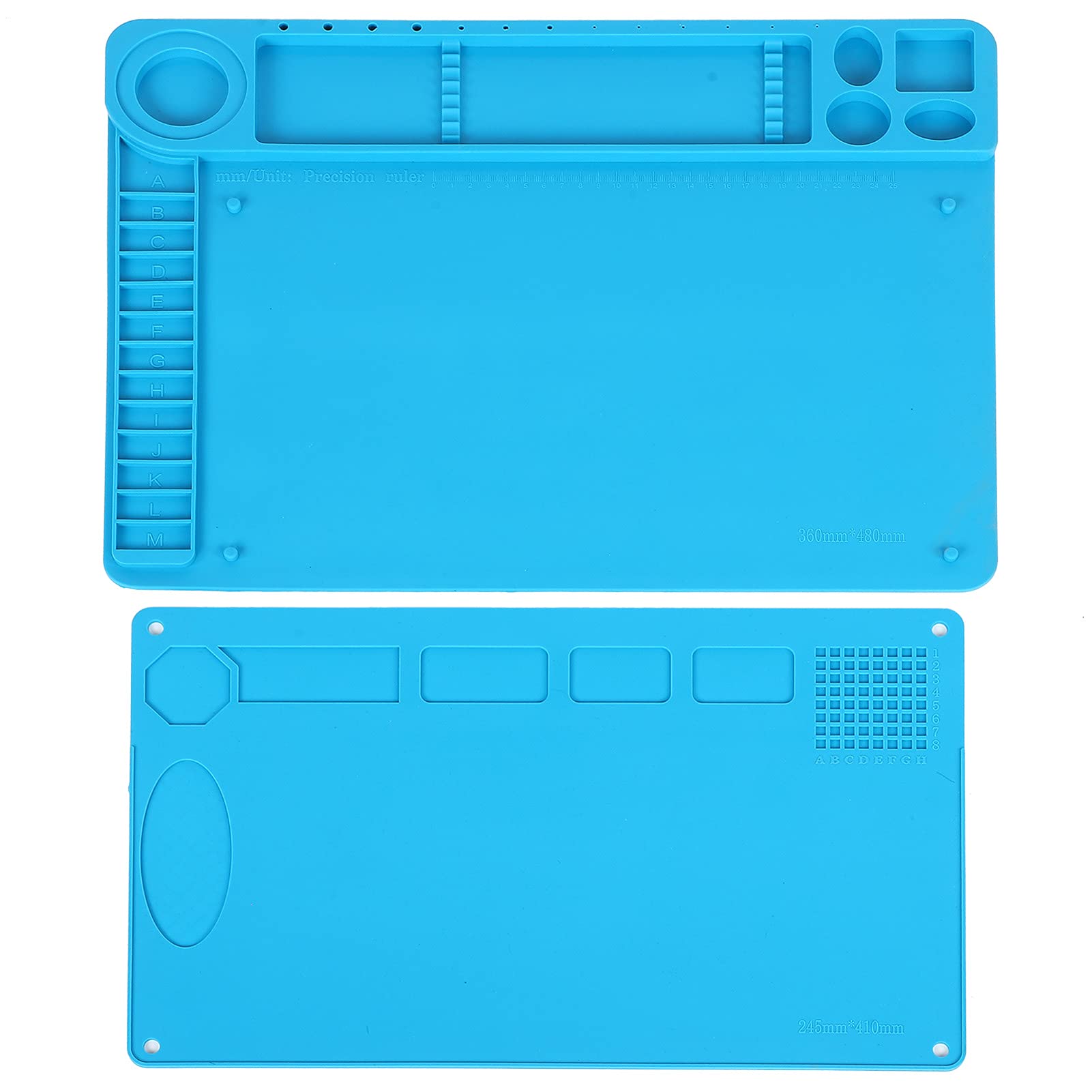 High Temperature Magnetic Silicone Insulation Pad - Heat Resistant Welding Mat for Phone, PC & Work Desk - Anti-Static Protection for DIY, Electronics Repair & Crafting Projects