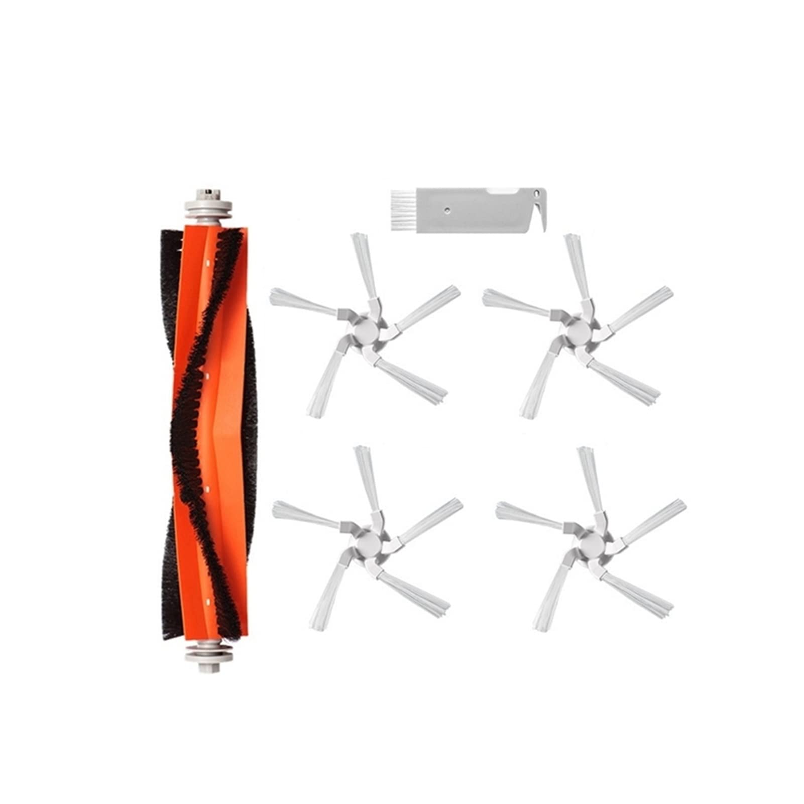 **Xiaomi Dreame Bot W10 Vacuum Cleaner Replacement Parts - Main Brush & Side Brush Set for Sweeping Robot - Compatible Accessories for Floor Cleaning (Color: As Shown) - Perfect for Hardwood, Tile & Carpet Maintenance**