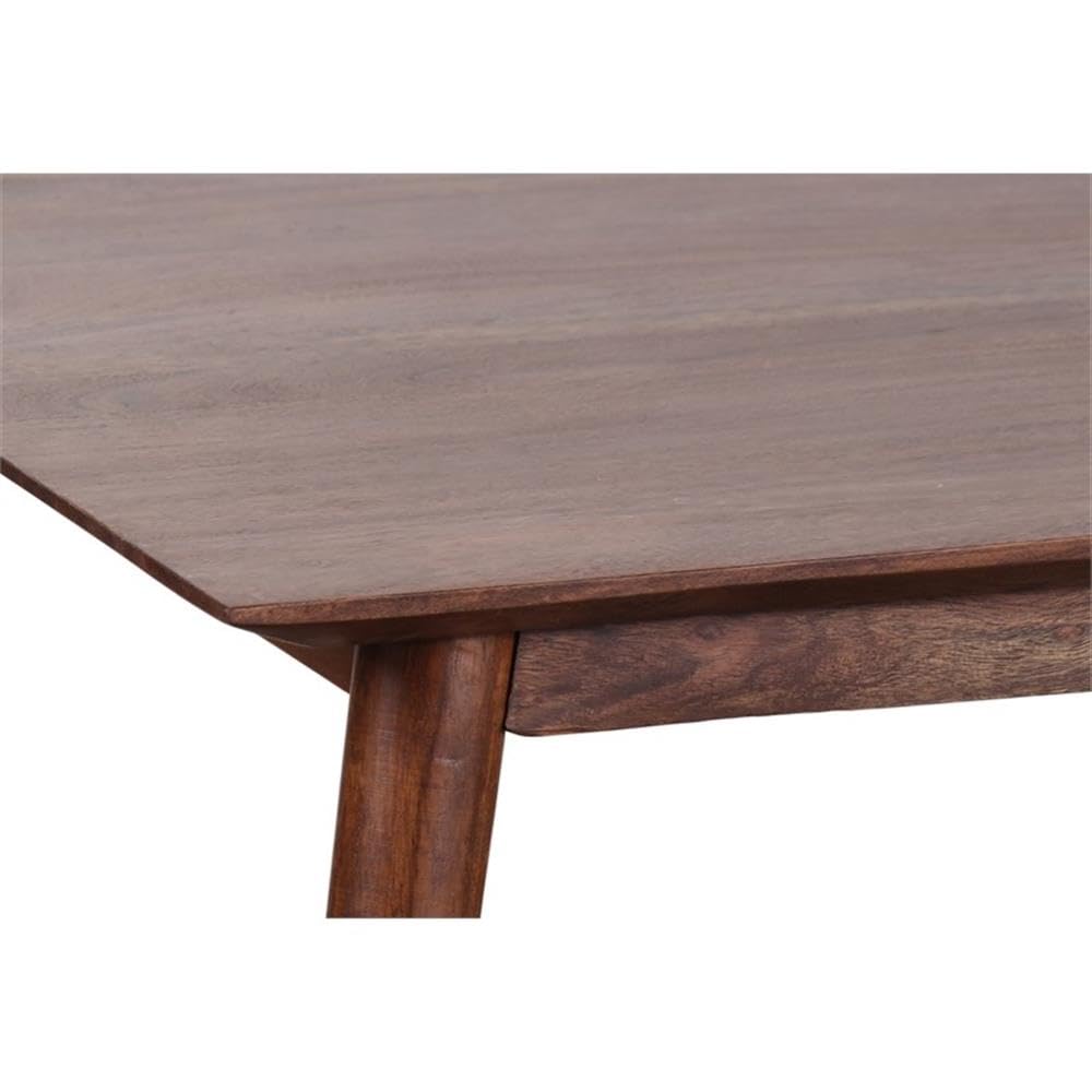 Hawthorne Collections Portola Solid Acacia Wood Coffee Table - Brown, Rustic Living Room Furniture, Perfect for Home Decor & Entertaining Guests